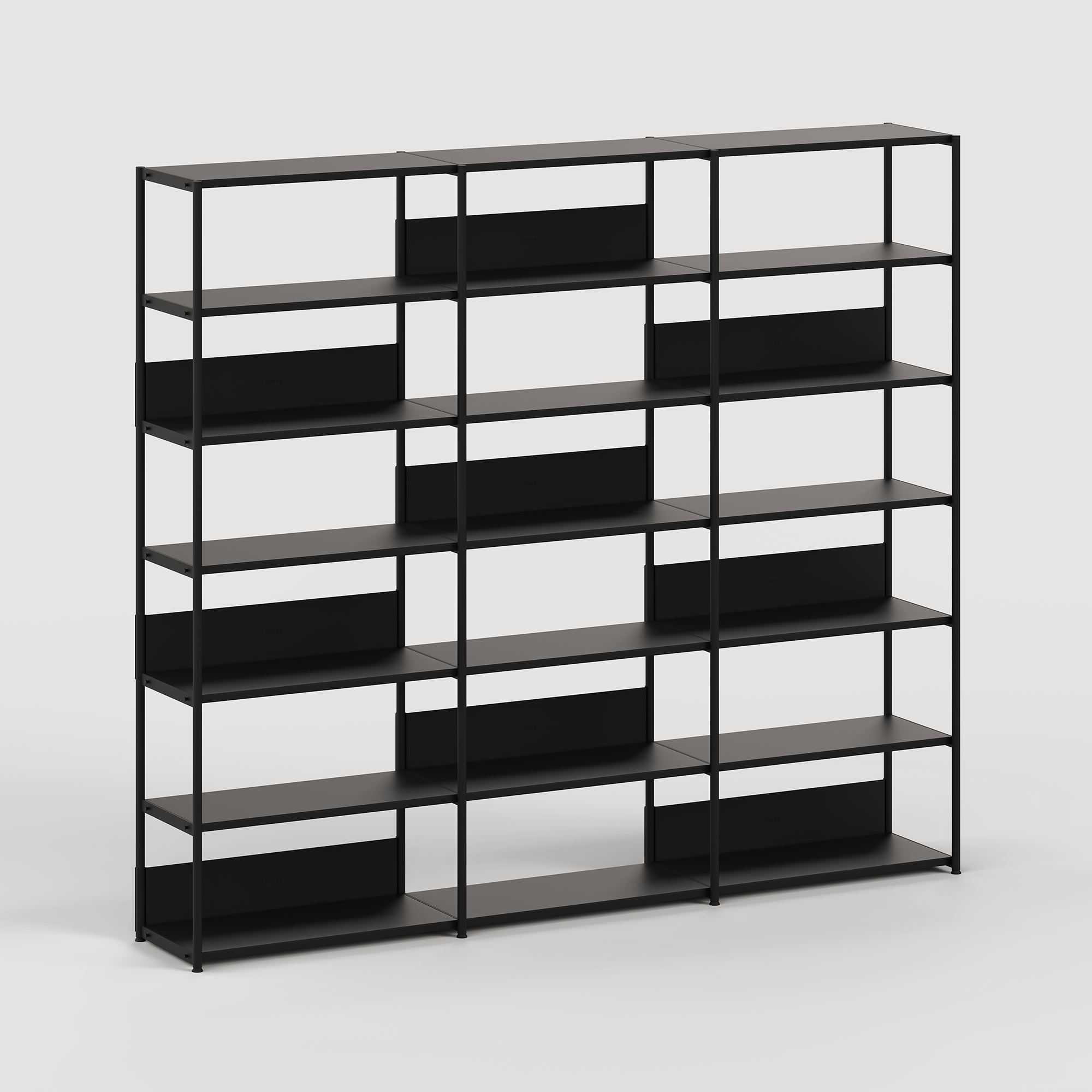 Etagère UNIT - H180 à 215 x  L244cm - acier thermolaqué
