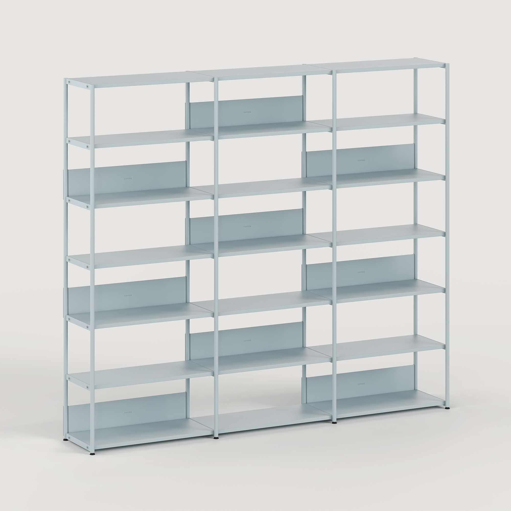 Etagère UNIT - H180 à 215 x  L244cm - acier thermolaqué