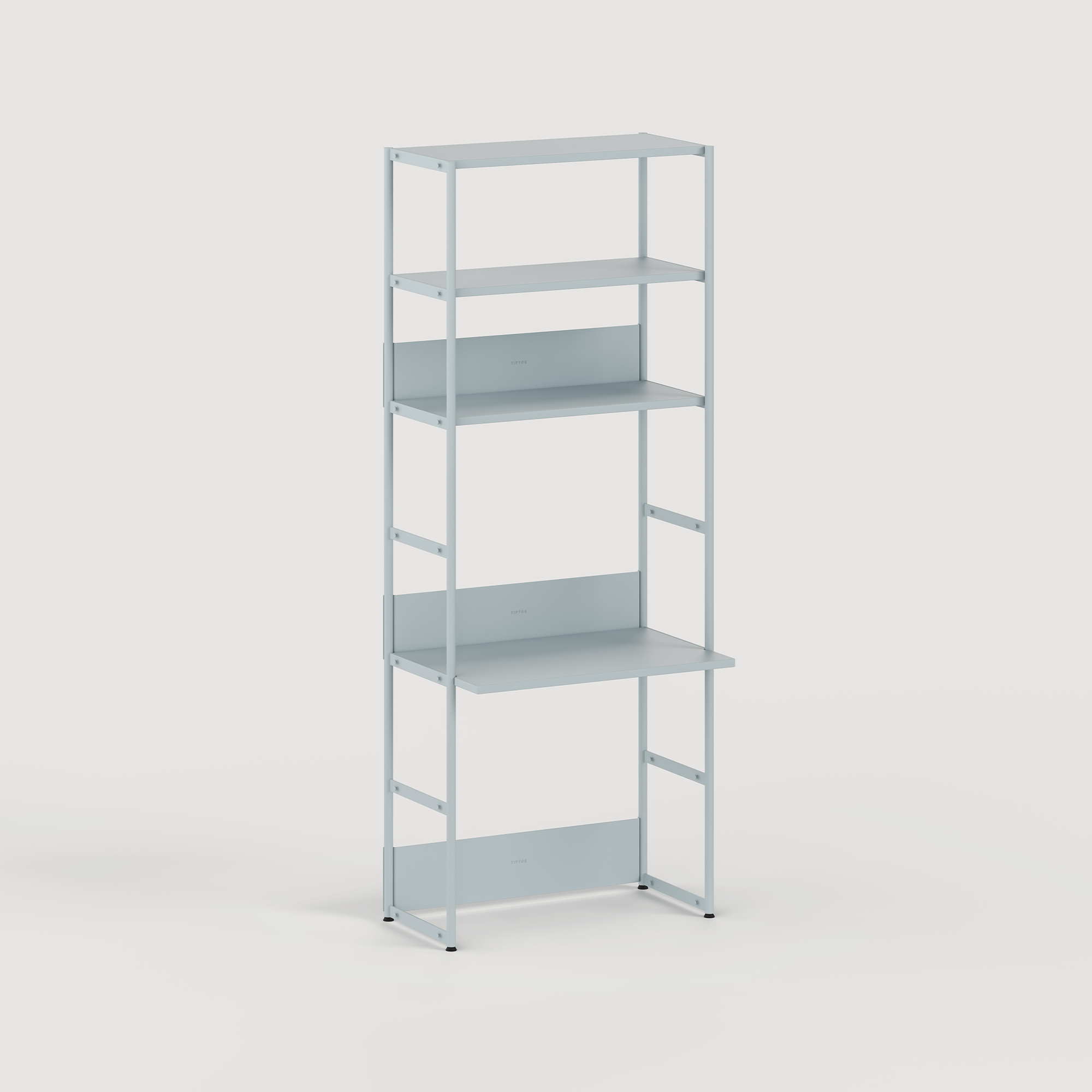 Etagère bureau UNIT - H180 à 215 x  L84cm - acier thermolaqué