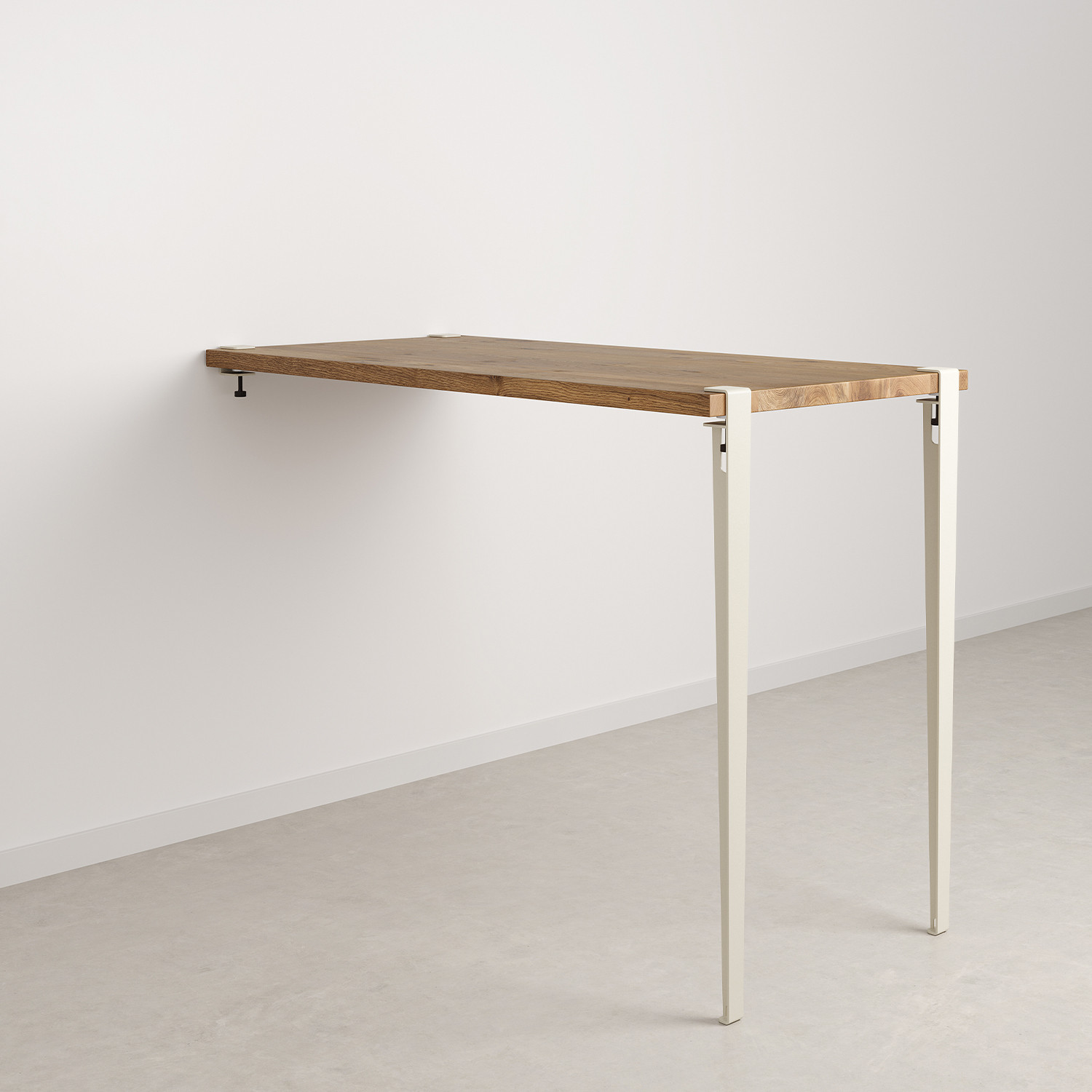 Table haute murale TIPTOE - bois ancien recyclé
