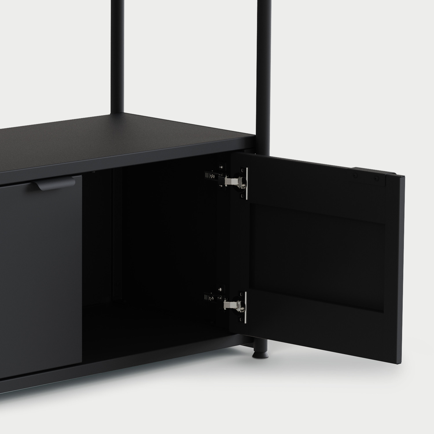 Schreibtischregal UNIT - H180 bis 215 x B164cm - pulverbeschichteter Stahl