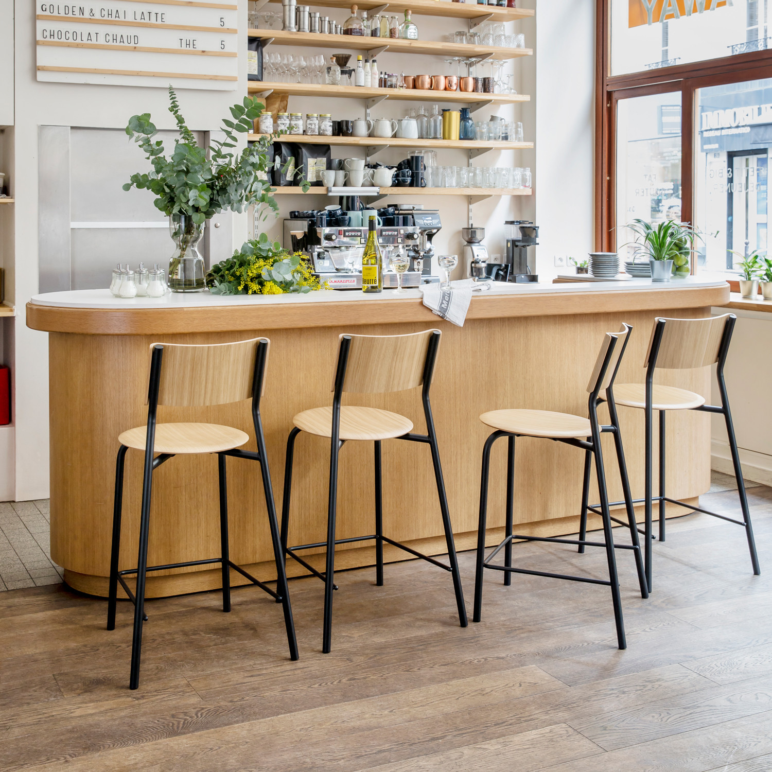 Chaise de bar SSD - bois éco-certifié