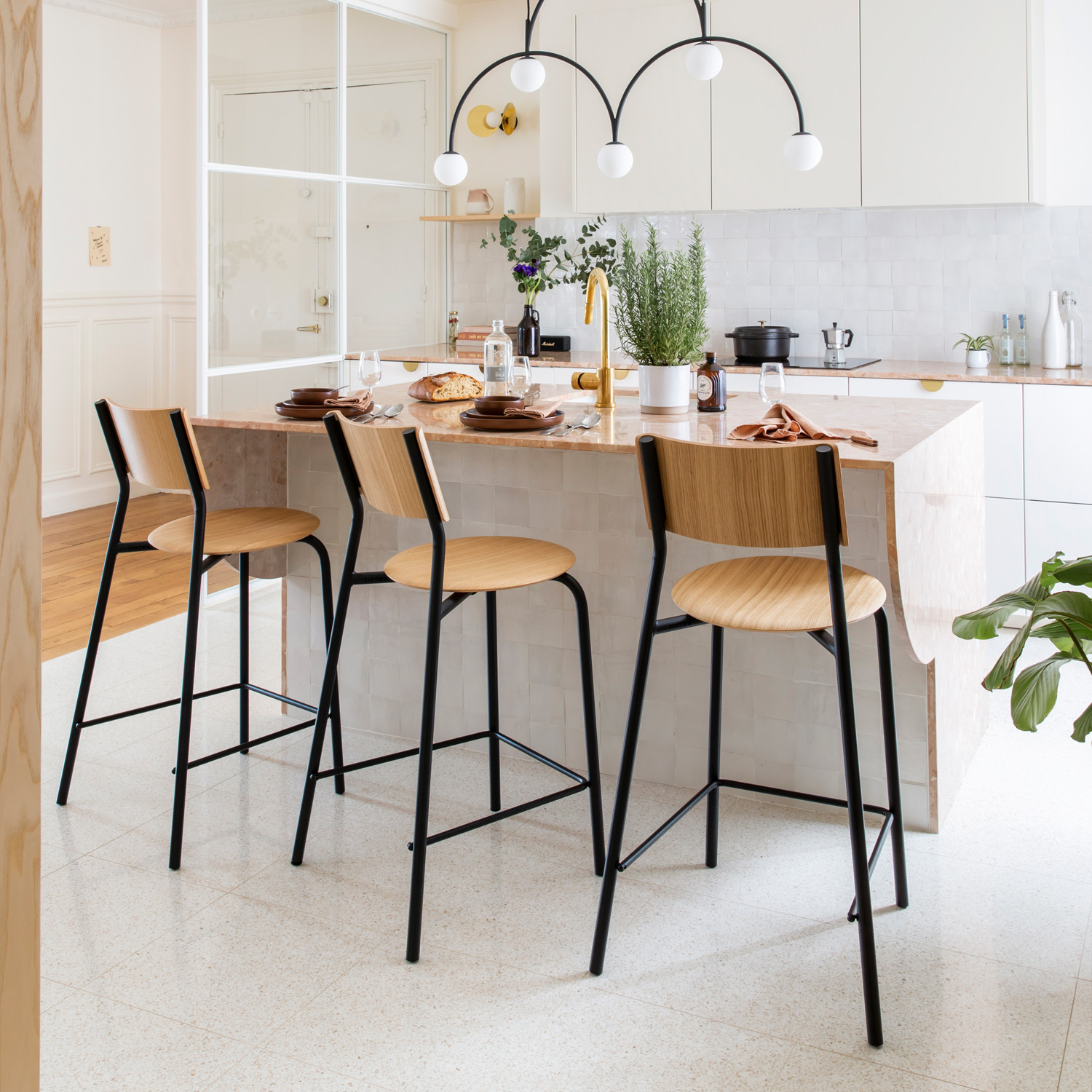 Chaise de bar SSD - bois éco-certifié