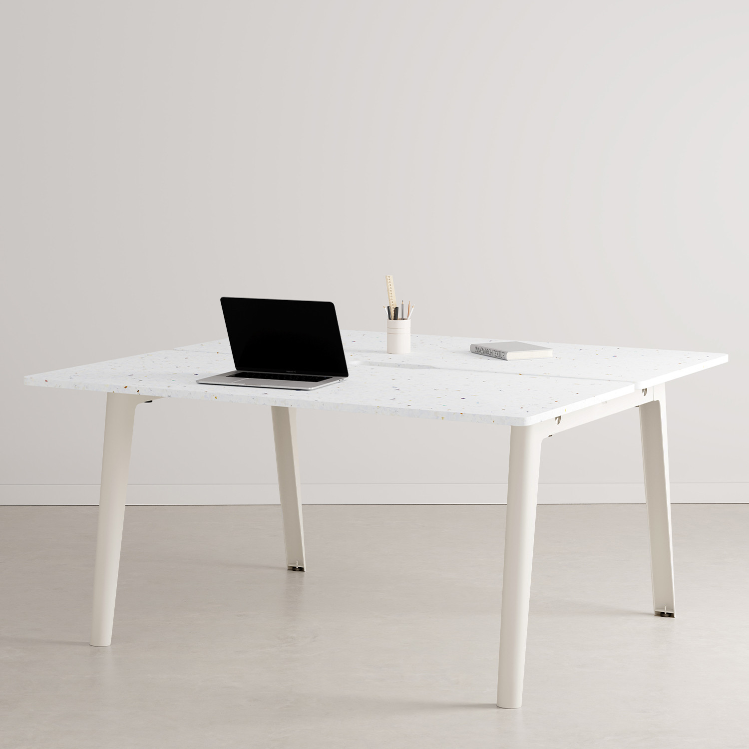 Bureau open-space NEW MODERN 2 places - plastique recyclé Venezia