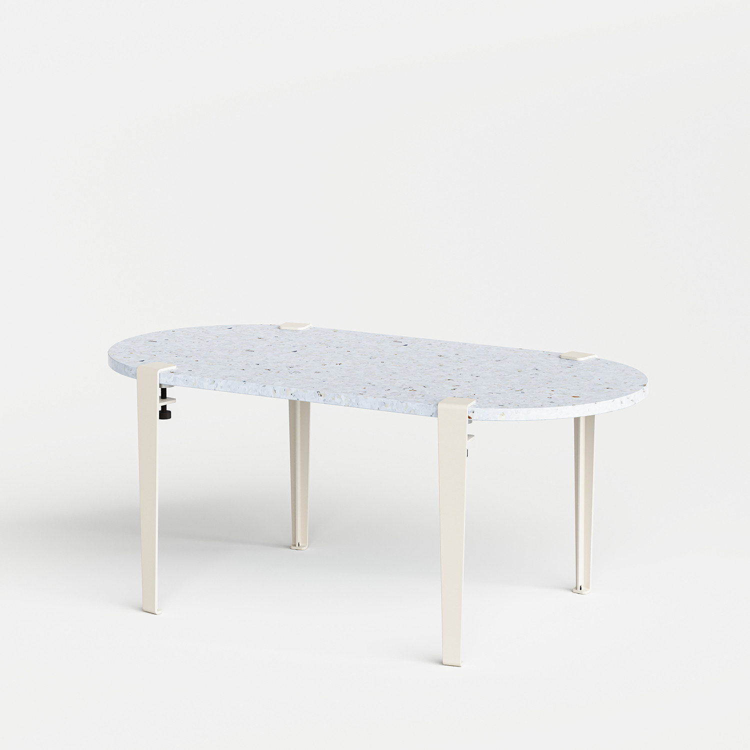 Table basse oblongue TIPTOE 100x50cm - plastique recyclé Venezia