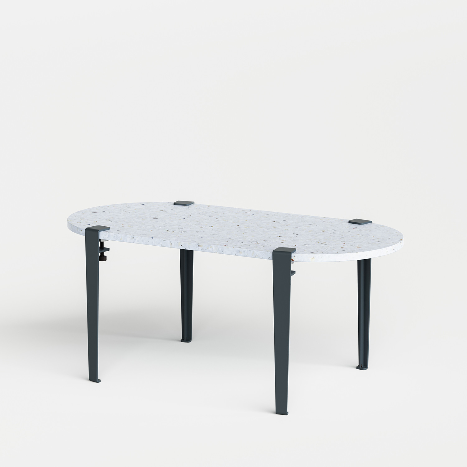 Table basse oblongue TIPTOE 100x50cm - plastique recyclé Venezia