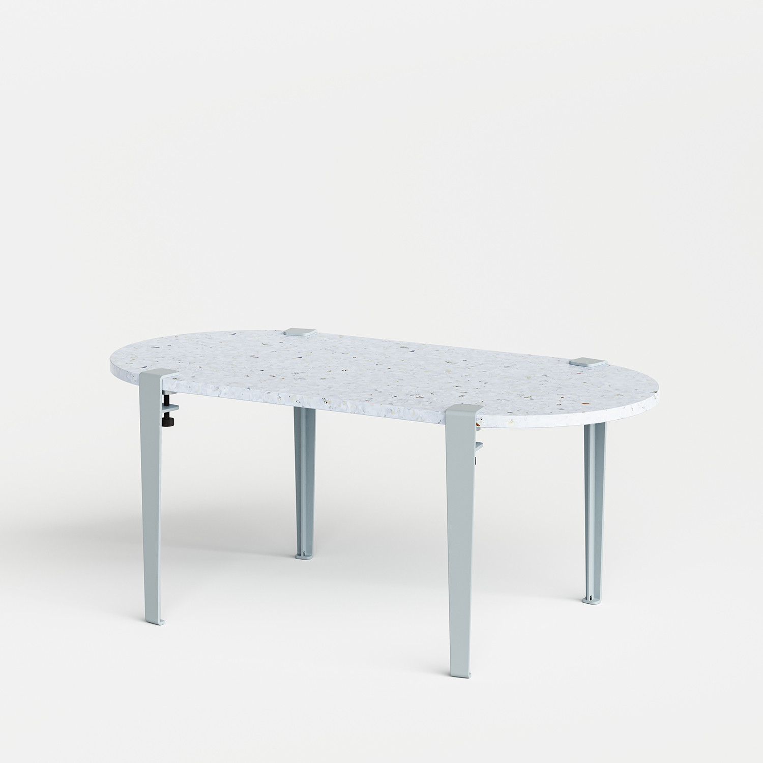 Table basse oblongue TIPTOE 100x50cm - plastique recyclé Venezia