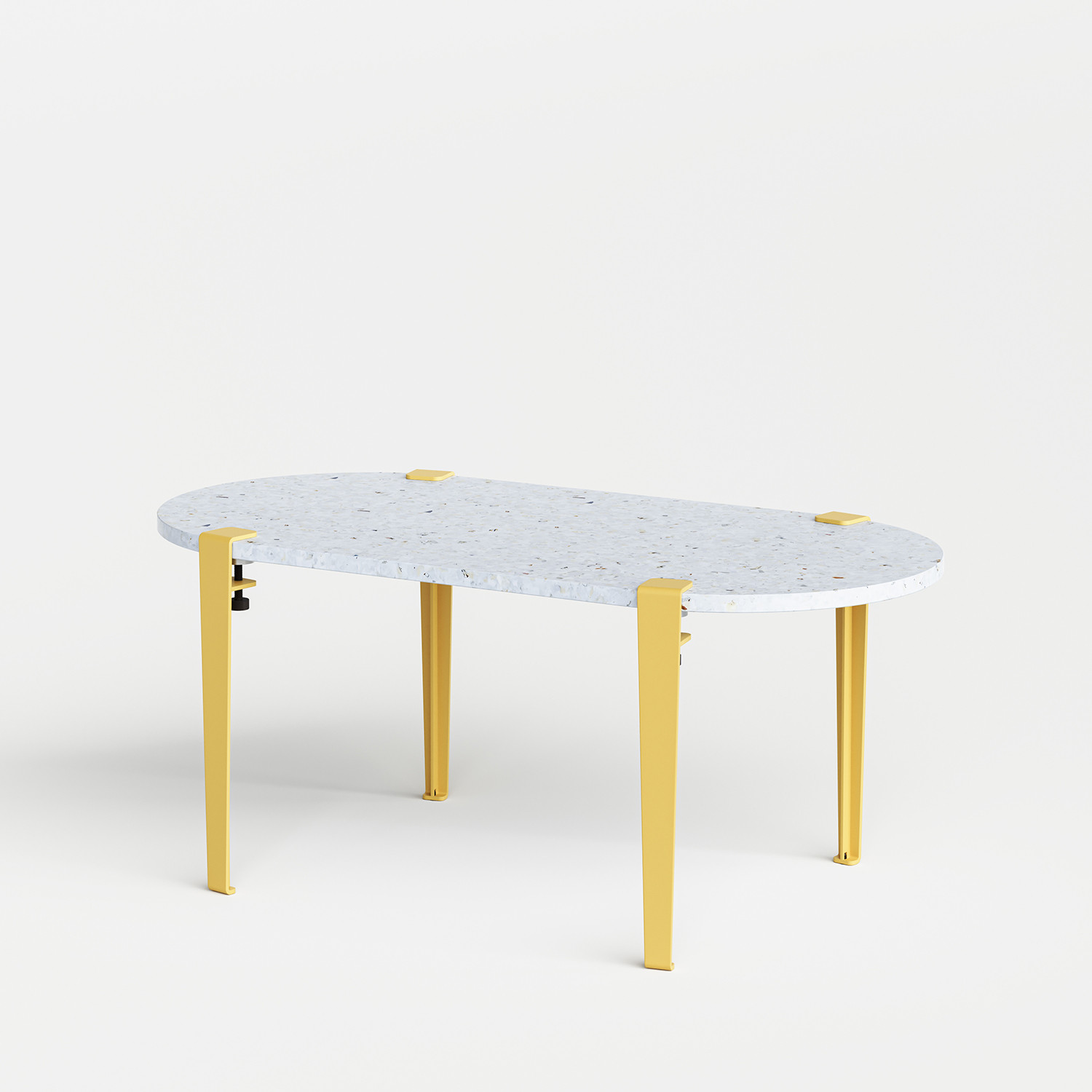 Table basse oblongue TIPTOE 100x50cm - plastique recyclé Venezia