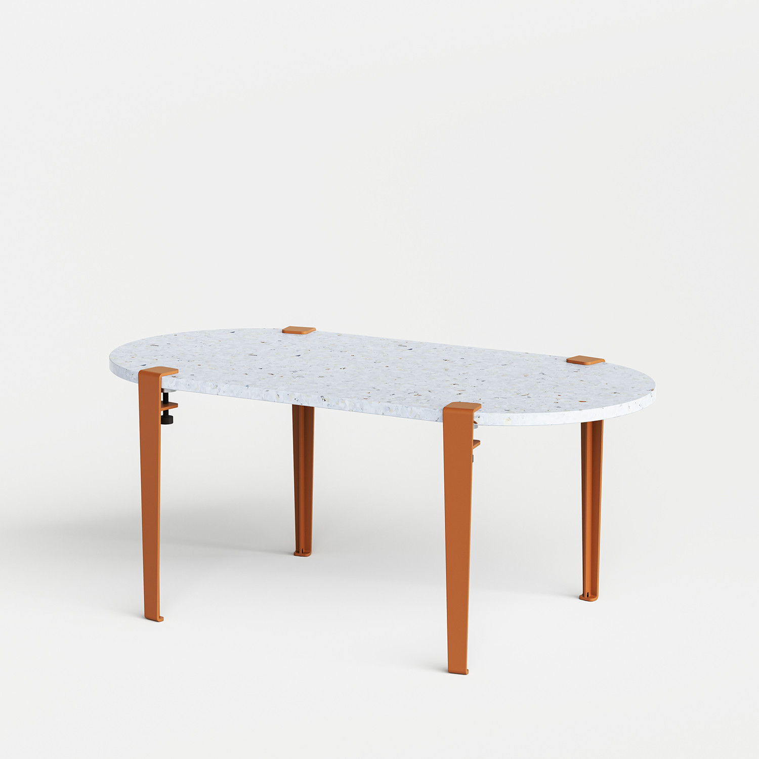Table basse oblongue TIPTOE 100x50cm - plastique recyclé Venezia