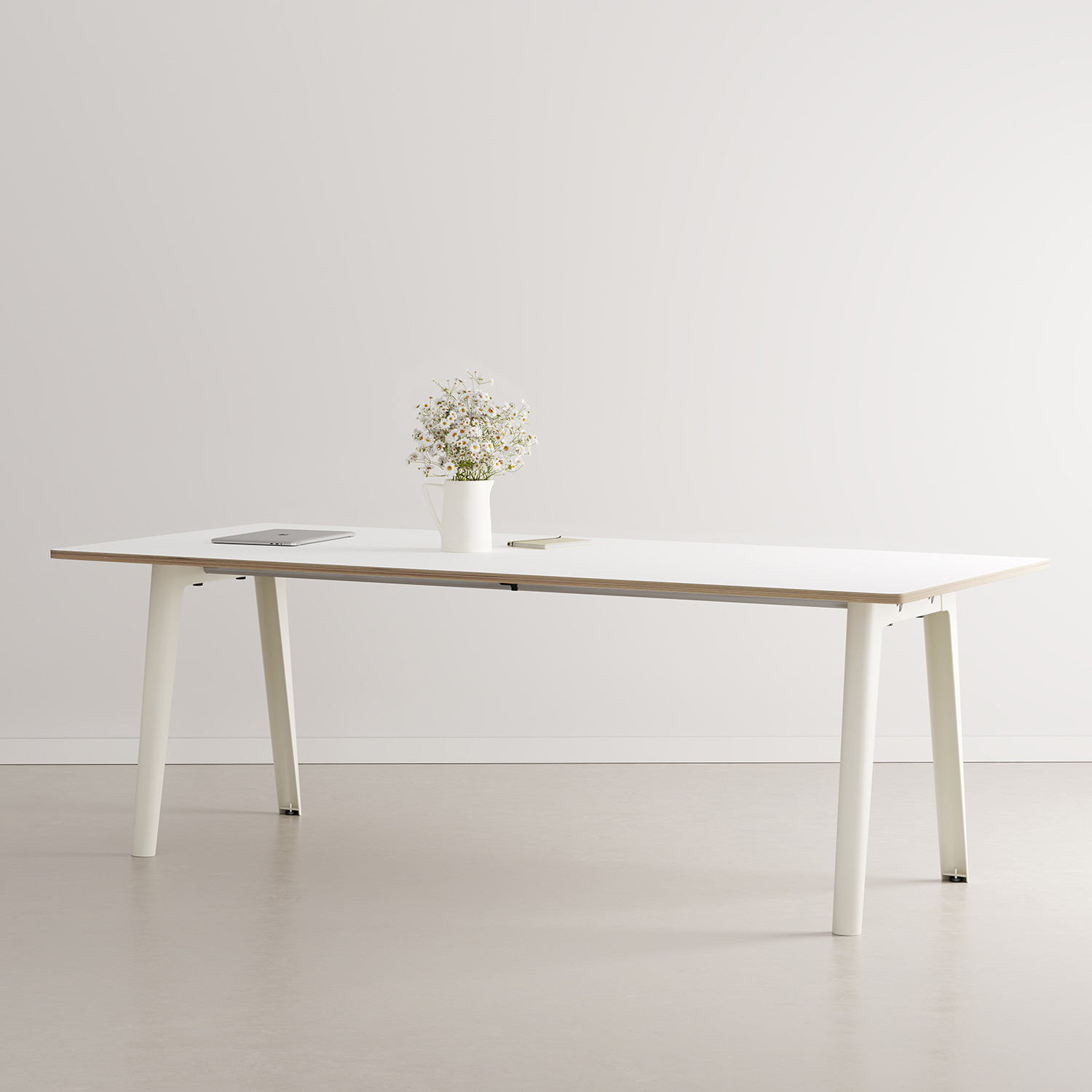 Table de réunion NEW MODERN - multiplis blanc