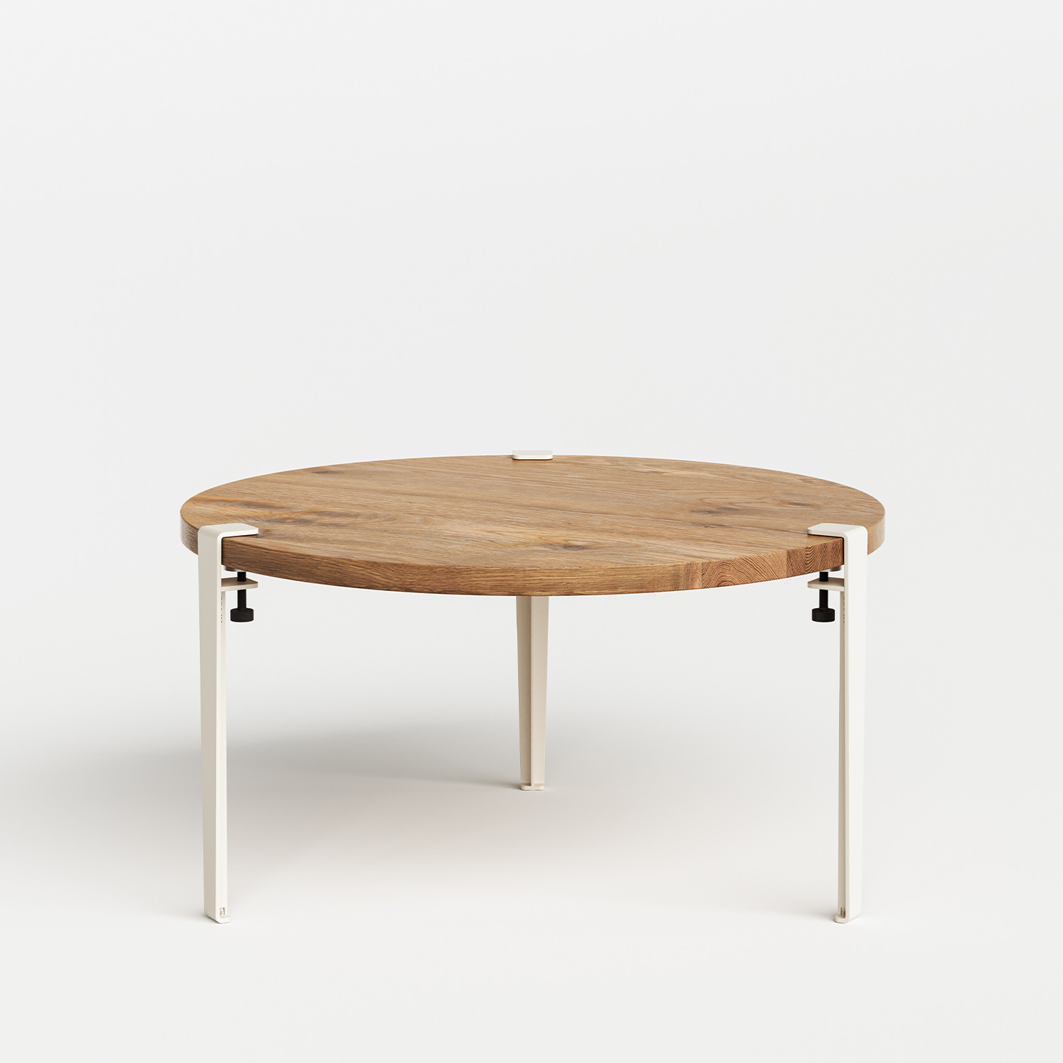 Table basse ronde TIPTOE Ø 80cm - bois ancien recyclé