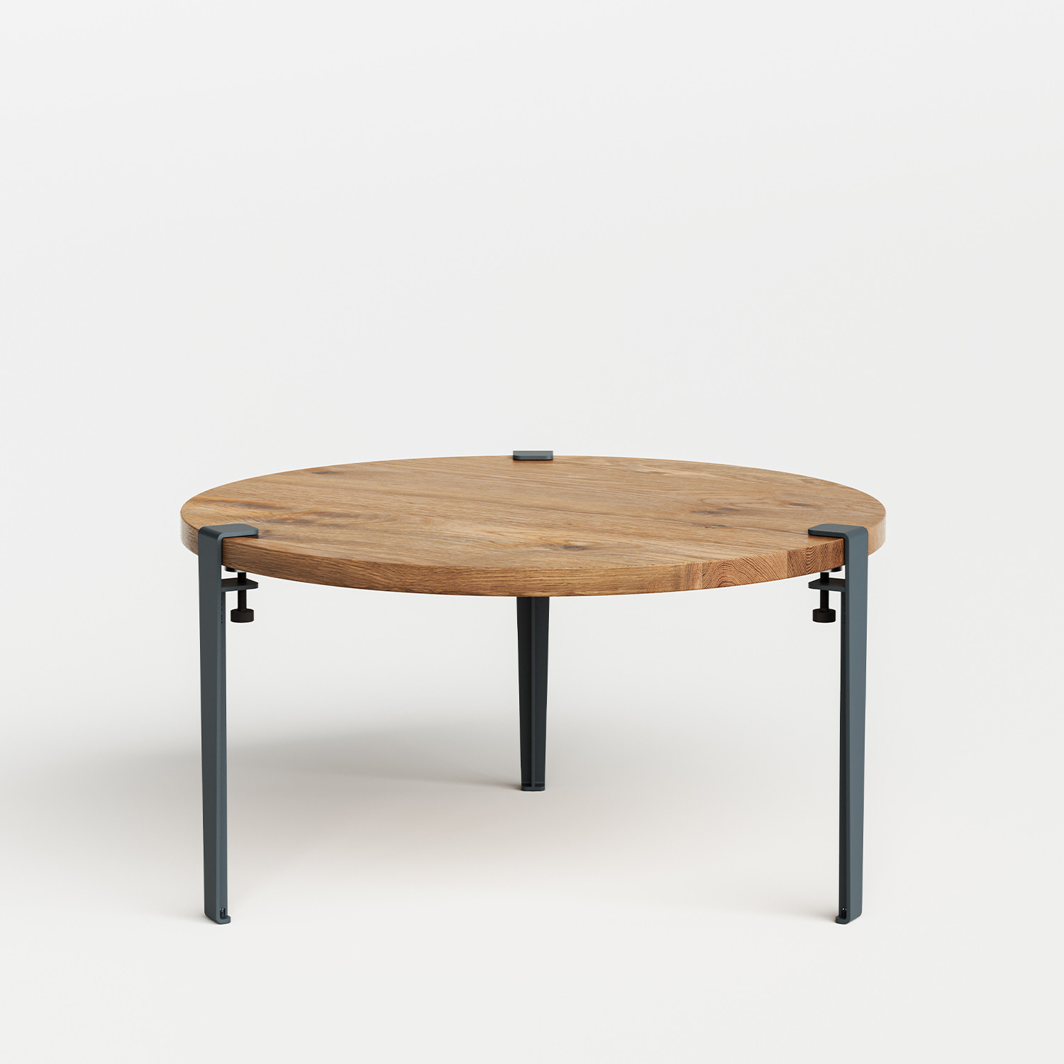Table basse ronde TIPTOE Ø 80cm - bois ancien recyclé