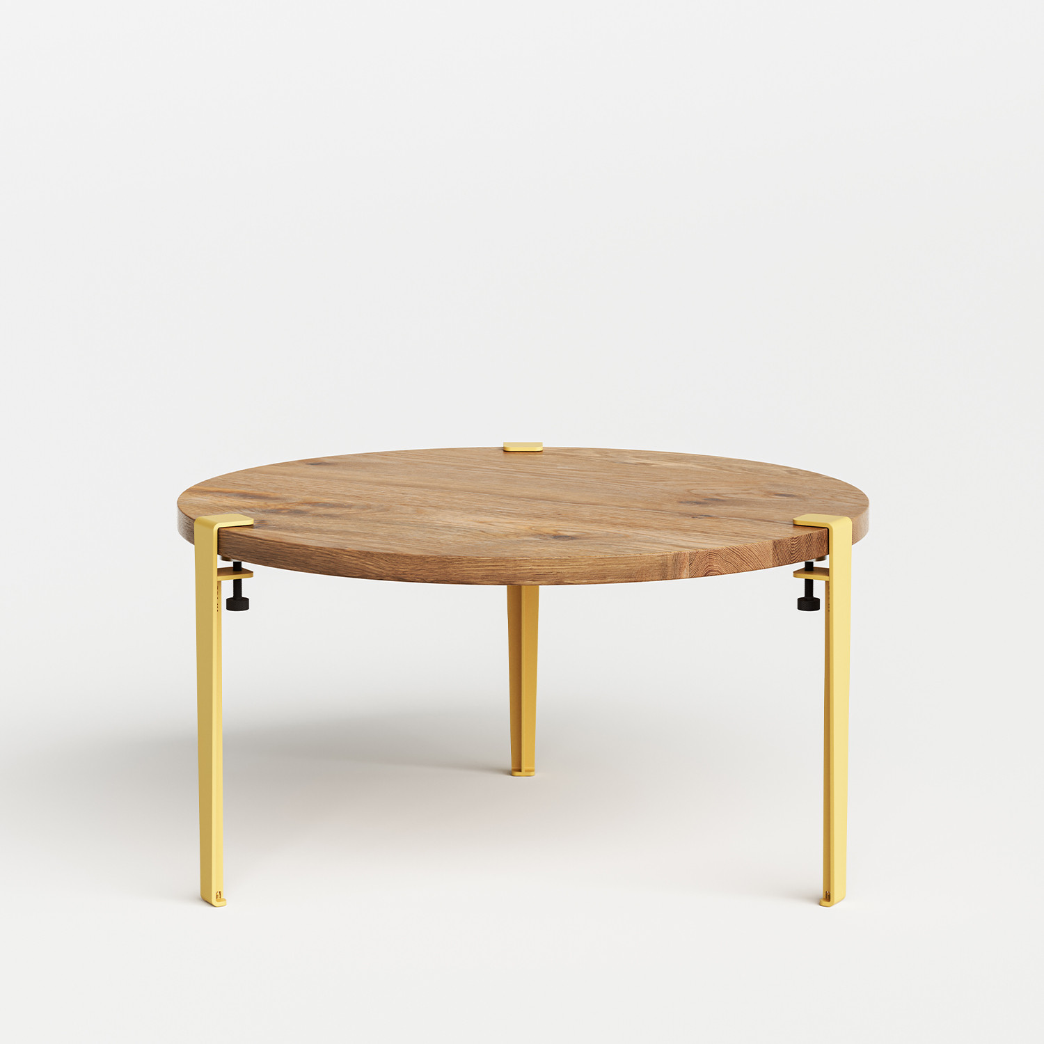 Table basse ronde TIPTOE Ø 80cm - bois ancien recyclé