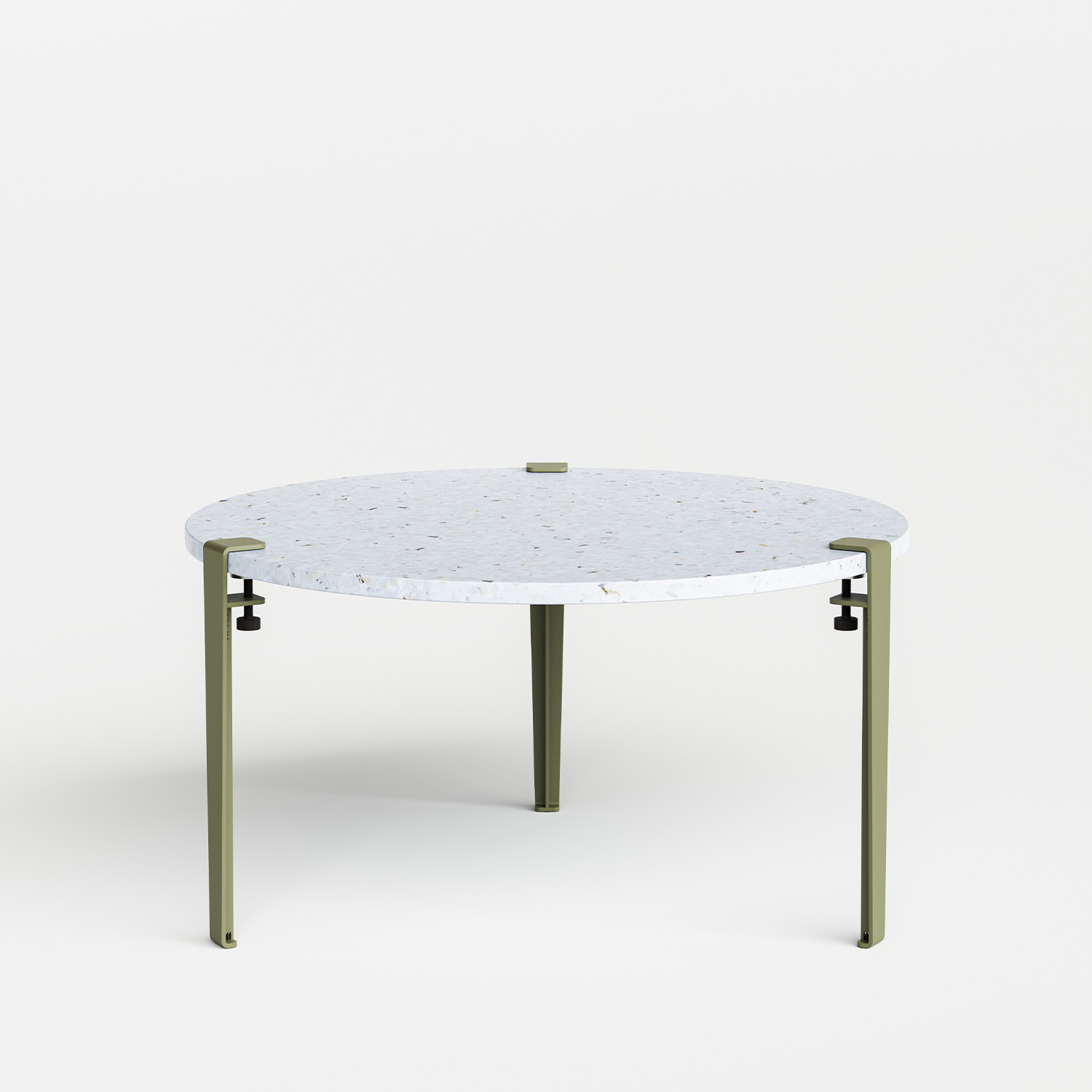 Table basse ronde TIPTOE Ø 80cm - plastique recyclé Venezia