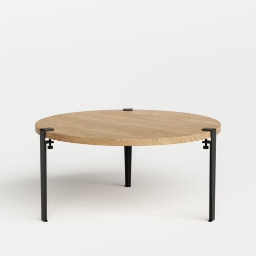 Table basse ronde TIPTOE Ø 90cm - chêne massif