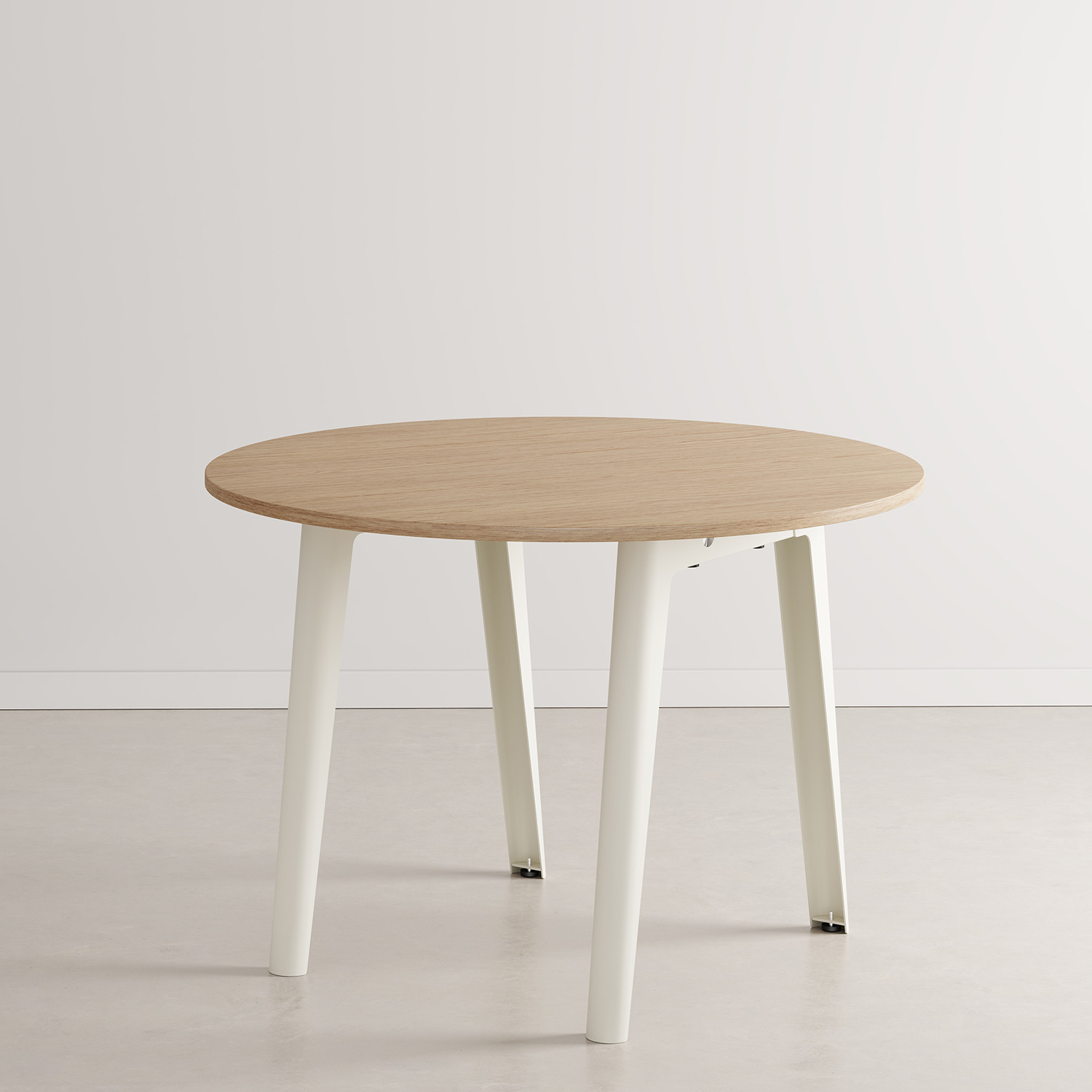 Table de réunion ronde NEW MODERN Ø 110cm - bois éco-certifié