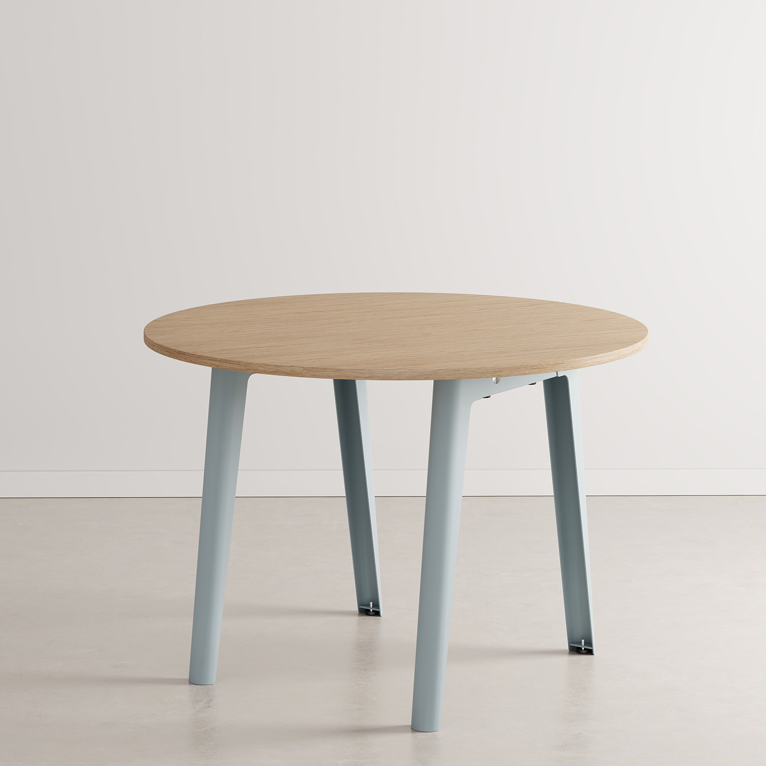 Table de réunion ronde NEW MODERN Ø 110cm - bois éco-certifié