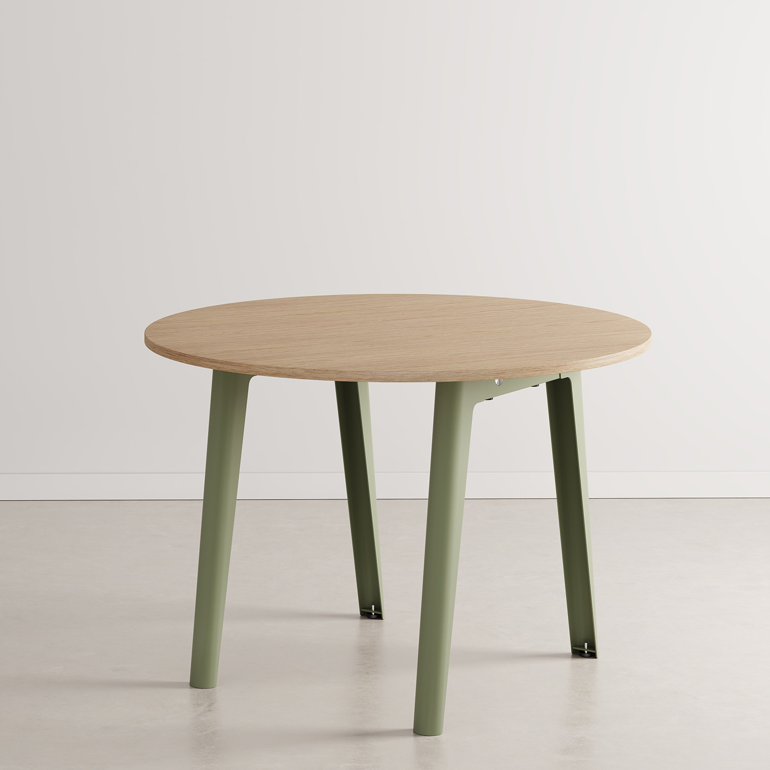 Table de réunion ronde NEW MODERN Ø 110cm - bois éco-certifié
