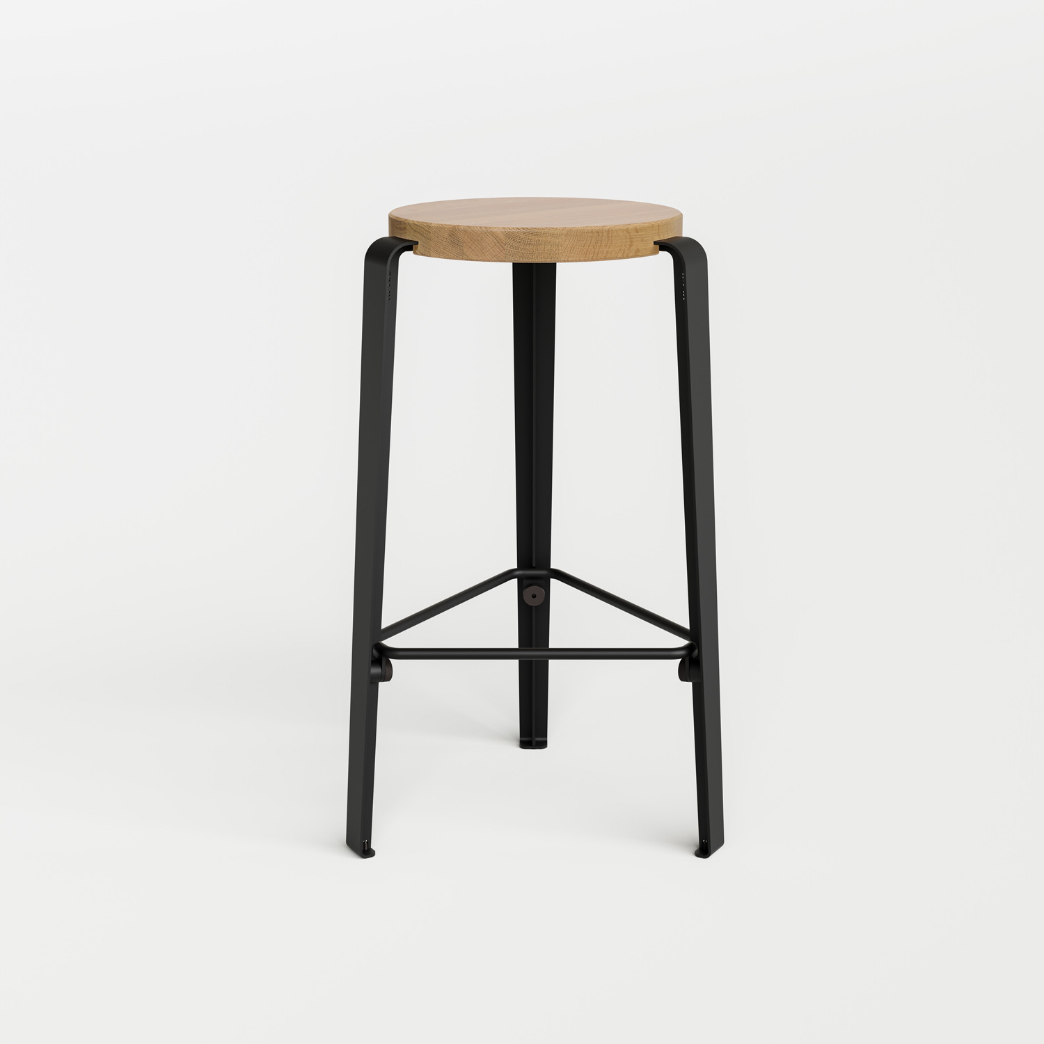 Tabouret de bar LOU - chêne massif