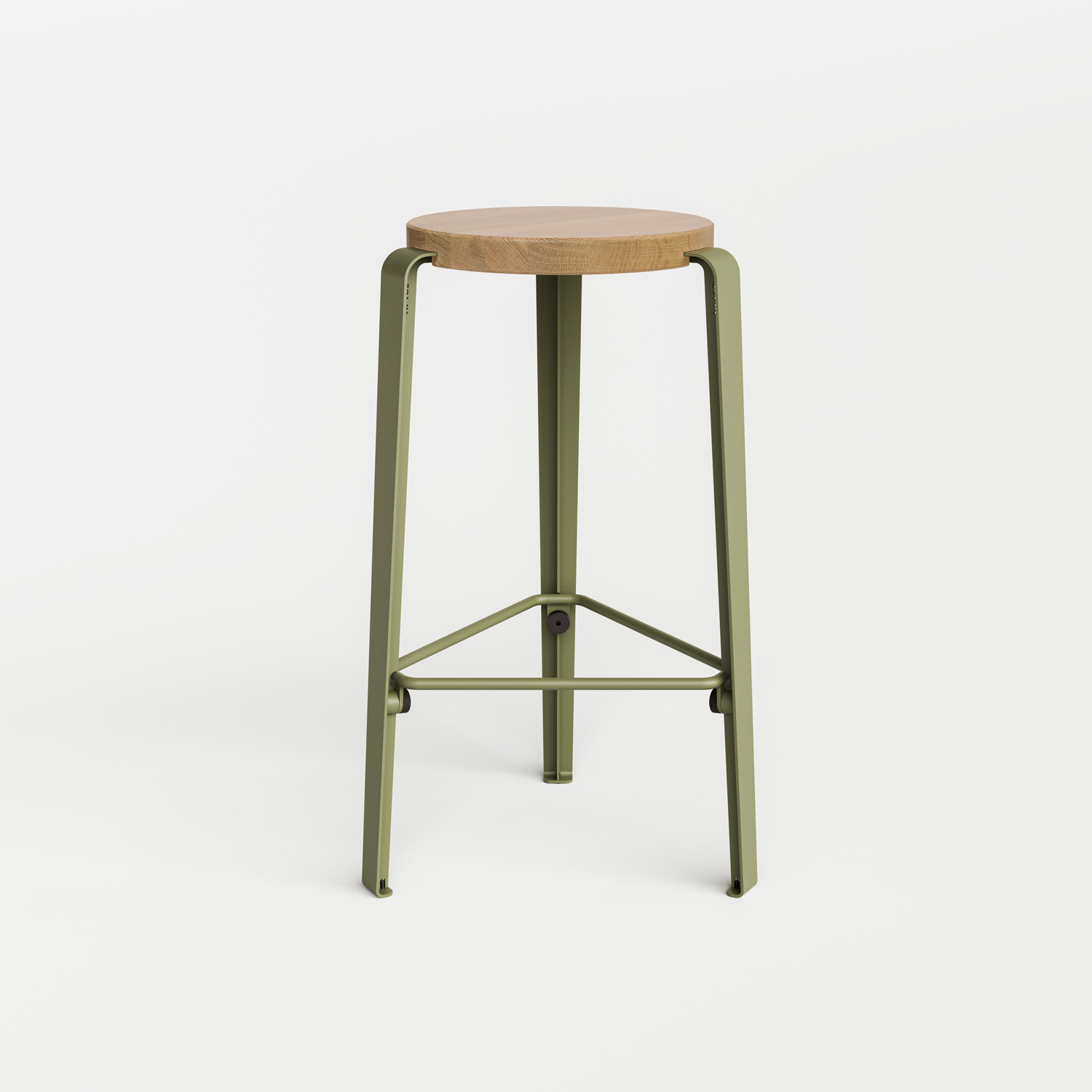Tabouret de bar LOU - chêne massif
