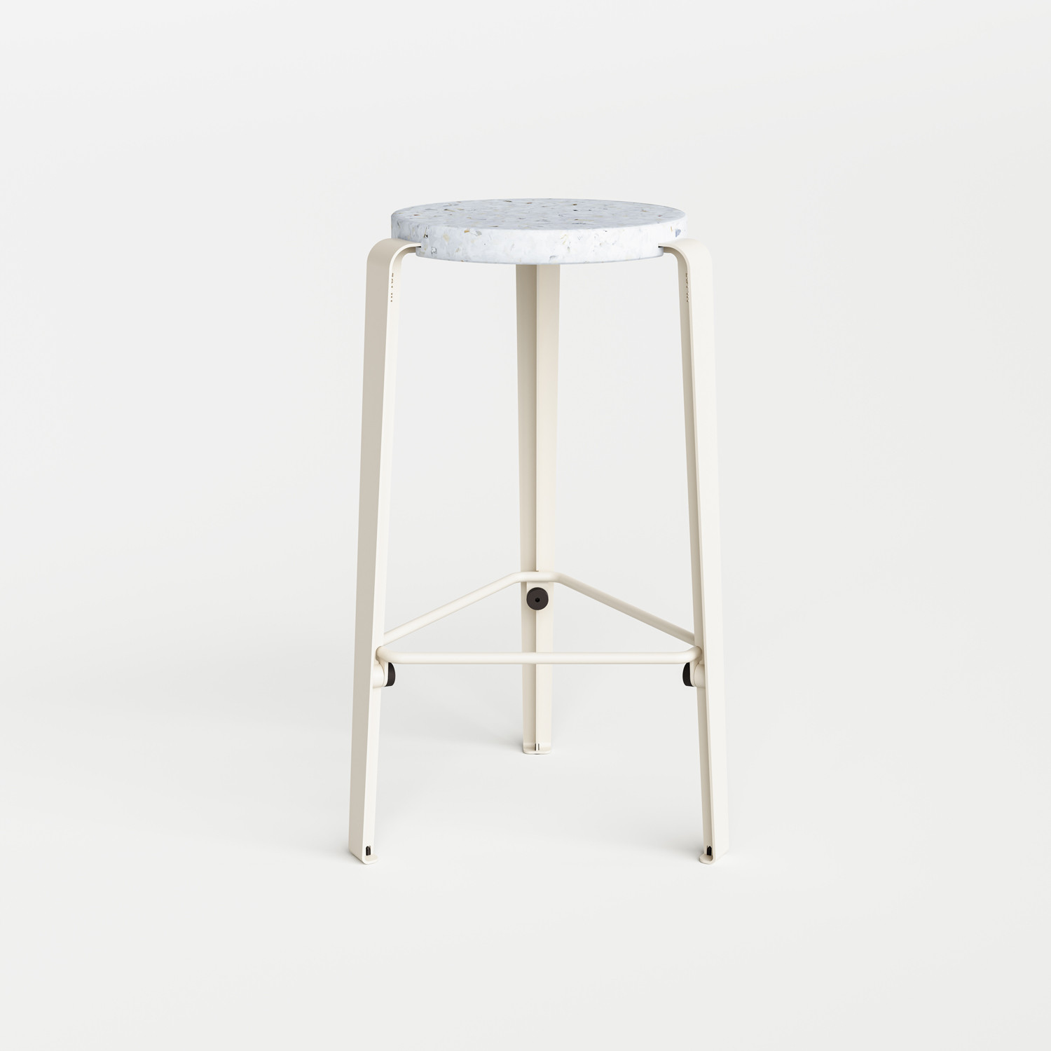 Tabouret de bar LOU - plastique recyclé Venezia