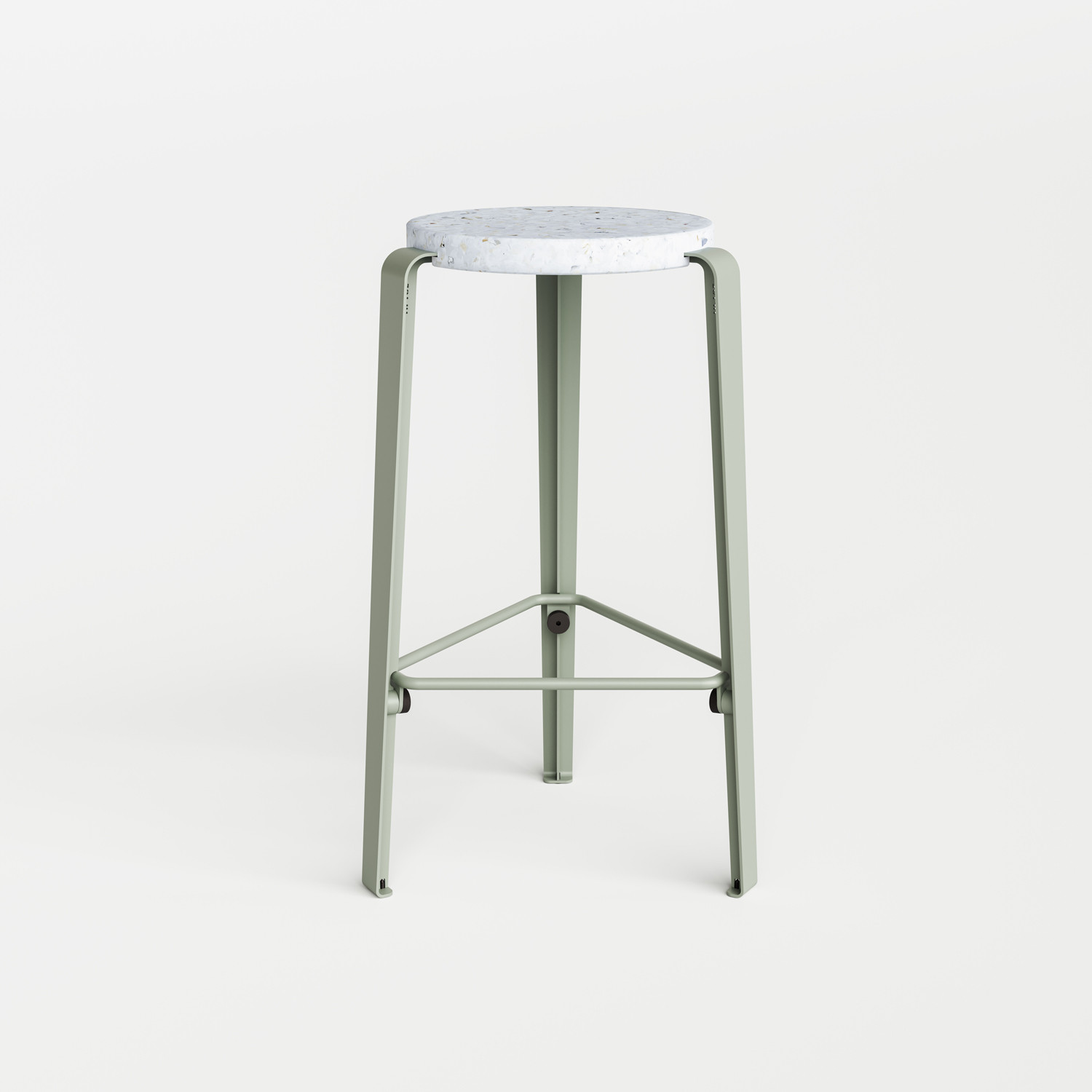 Tabouret de bar LOU - plastique recyclé Venezia