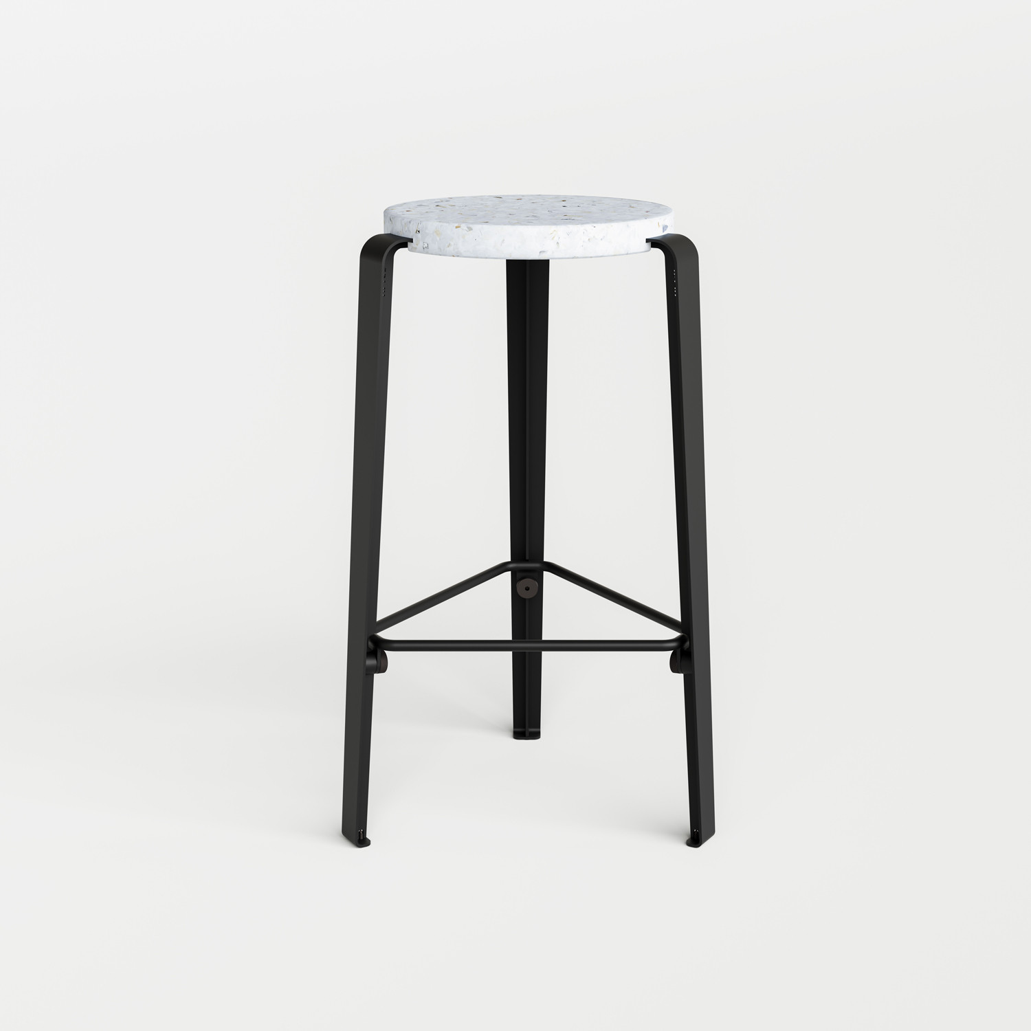 Tabouret de bar LOU - plastique recyclé Venezia