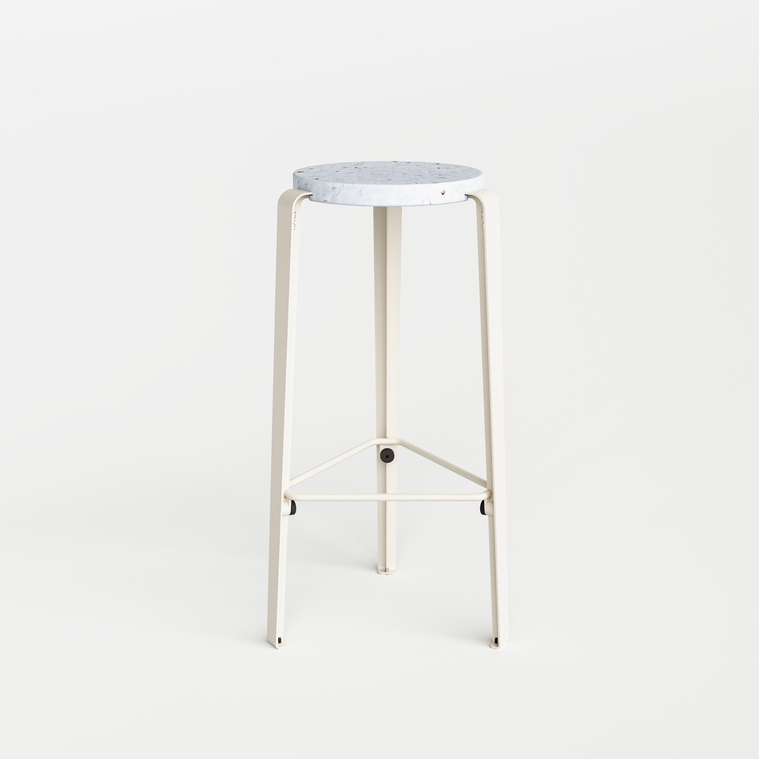 Tabouret de bar LOU - plastique recyclé Venezia