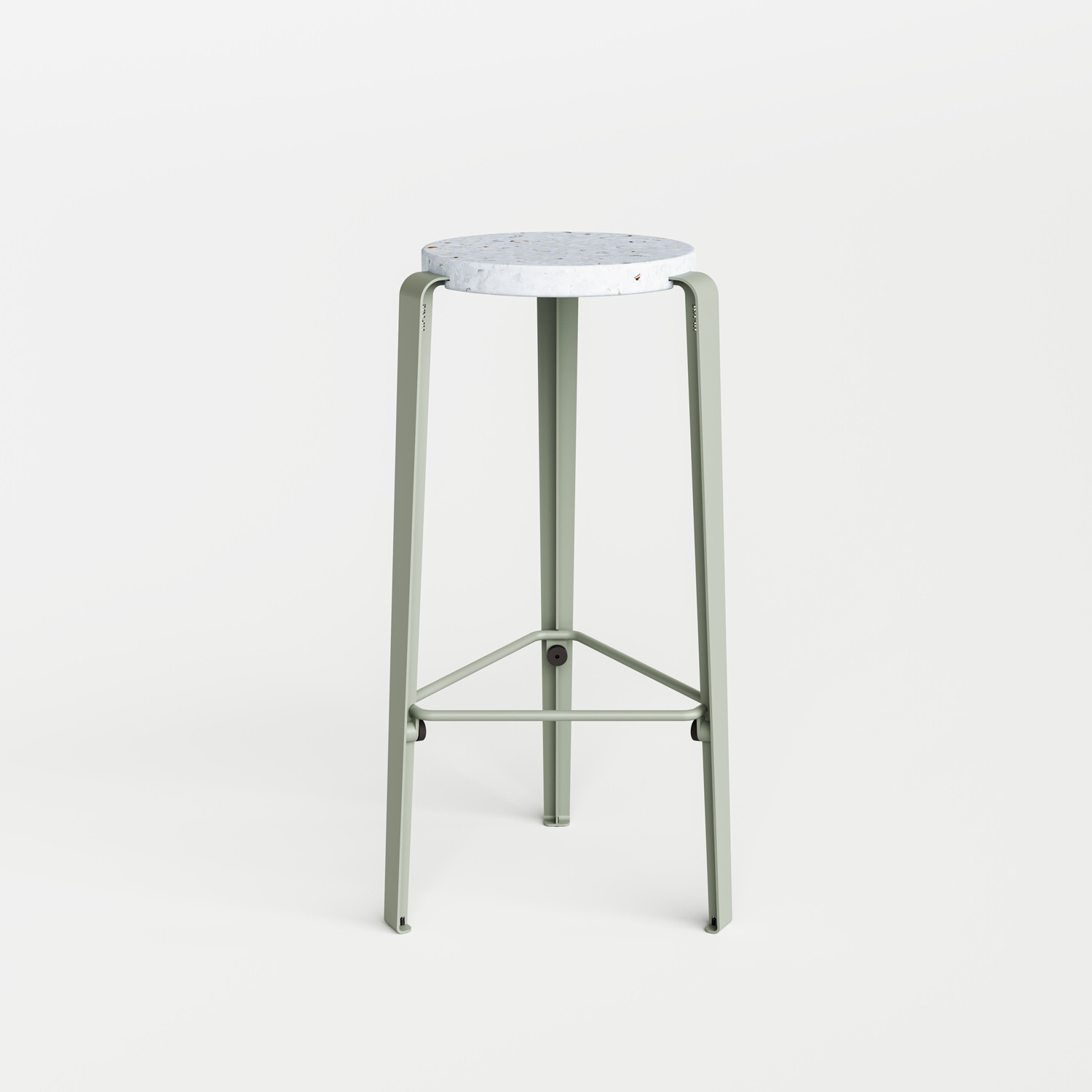 Tabouret de bar LOU - plastique recyclé Venezia