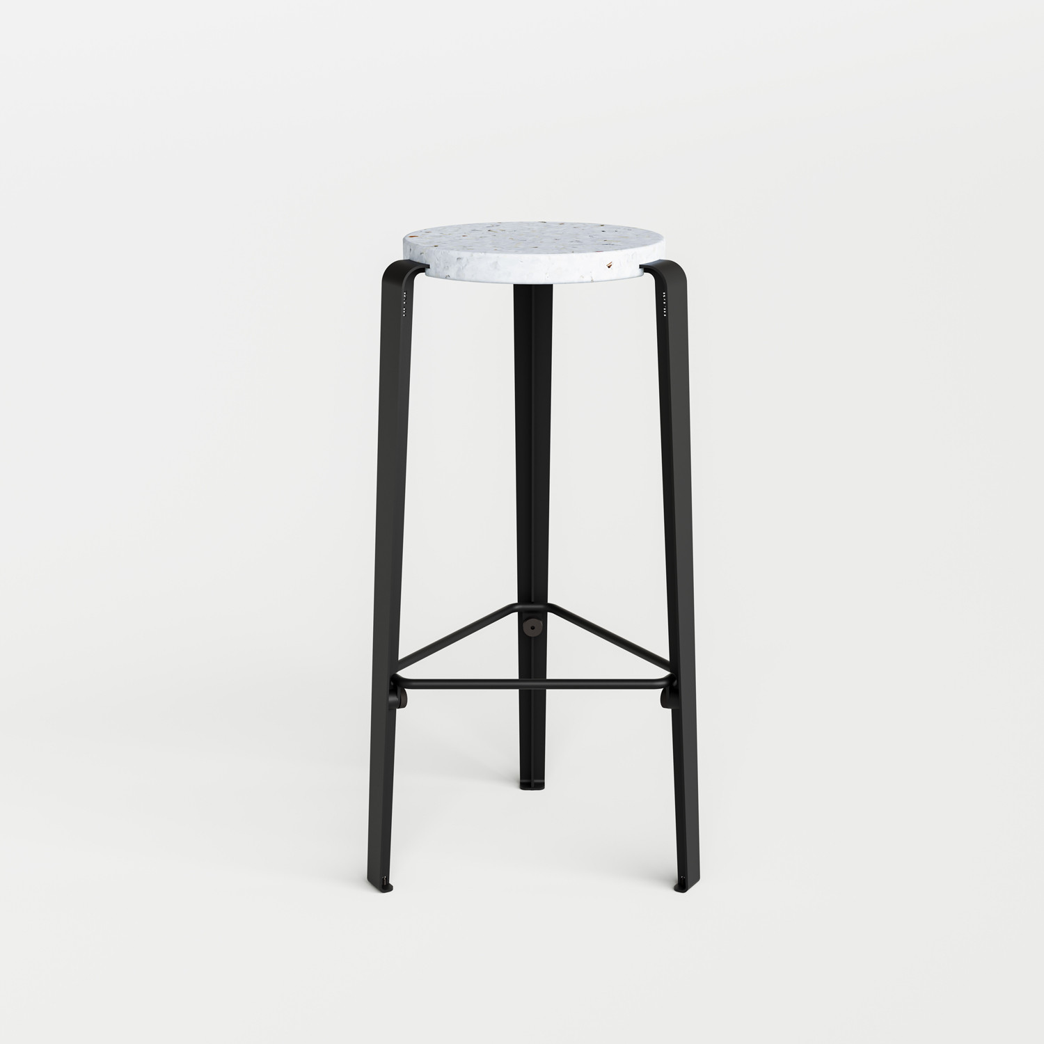 Tabouret de bar LOU - plastique recyclé Venezia