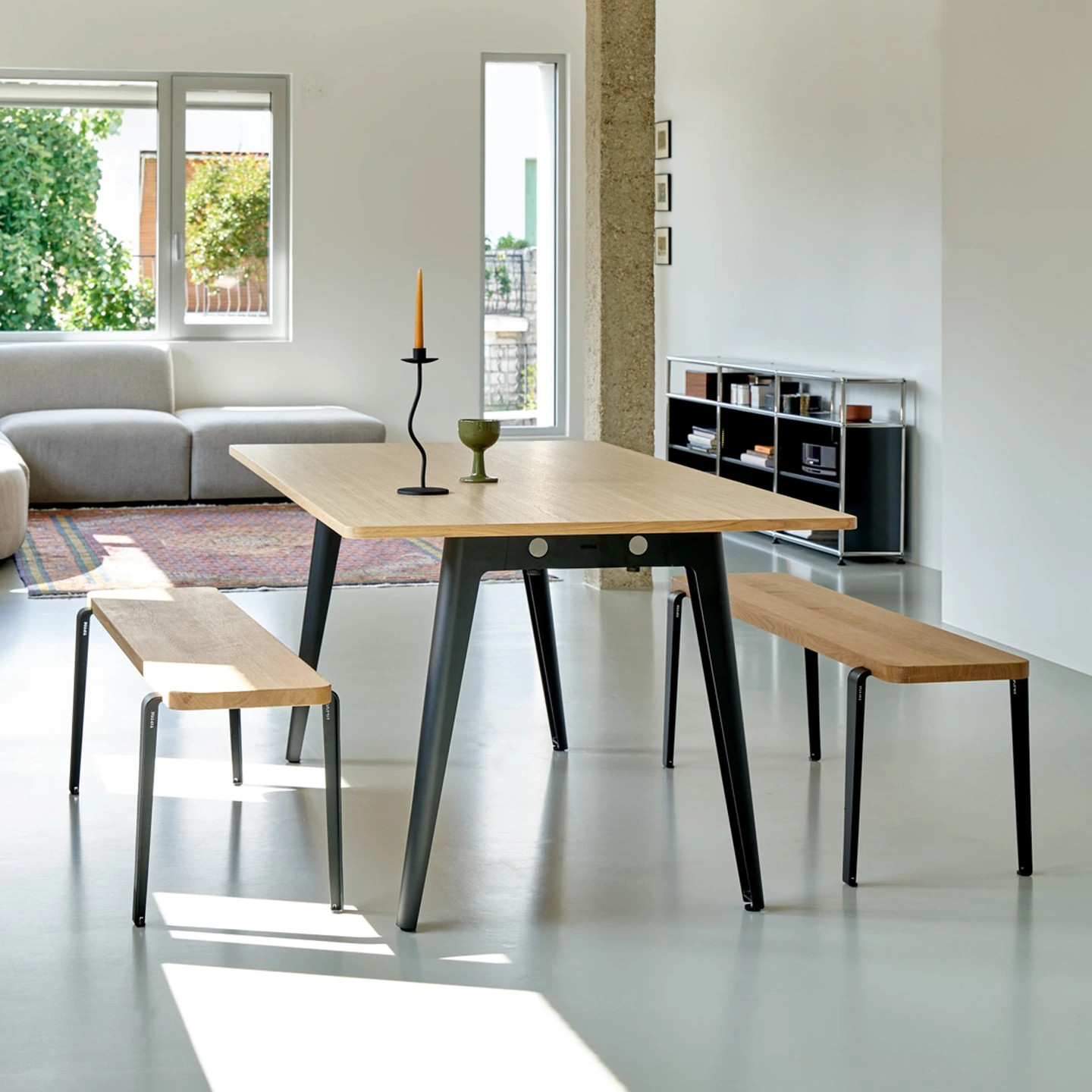 NEW MODERN dining table - eco-certified wood "Imperfect"