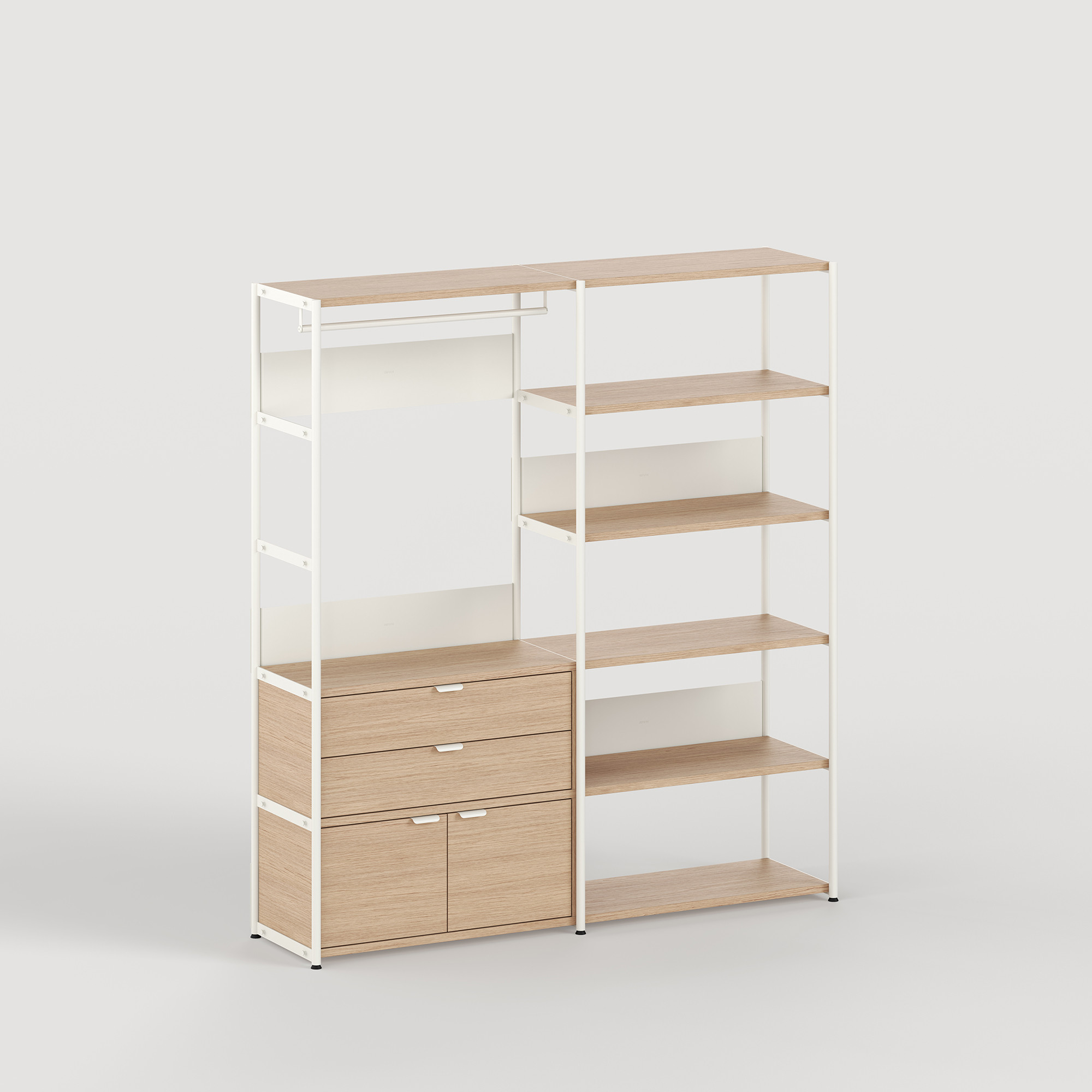 Penderie UNIT - H180 à 215 x L164cm - bois éco-certifié