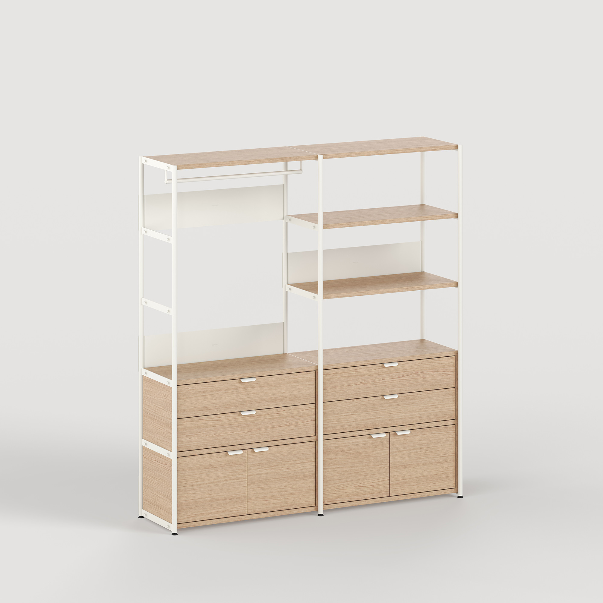 Penderie UNIT - H180 à 215 x L164cm - bois éco-certifié
