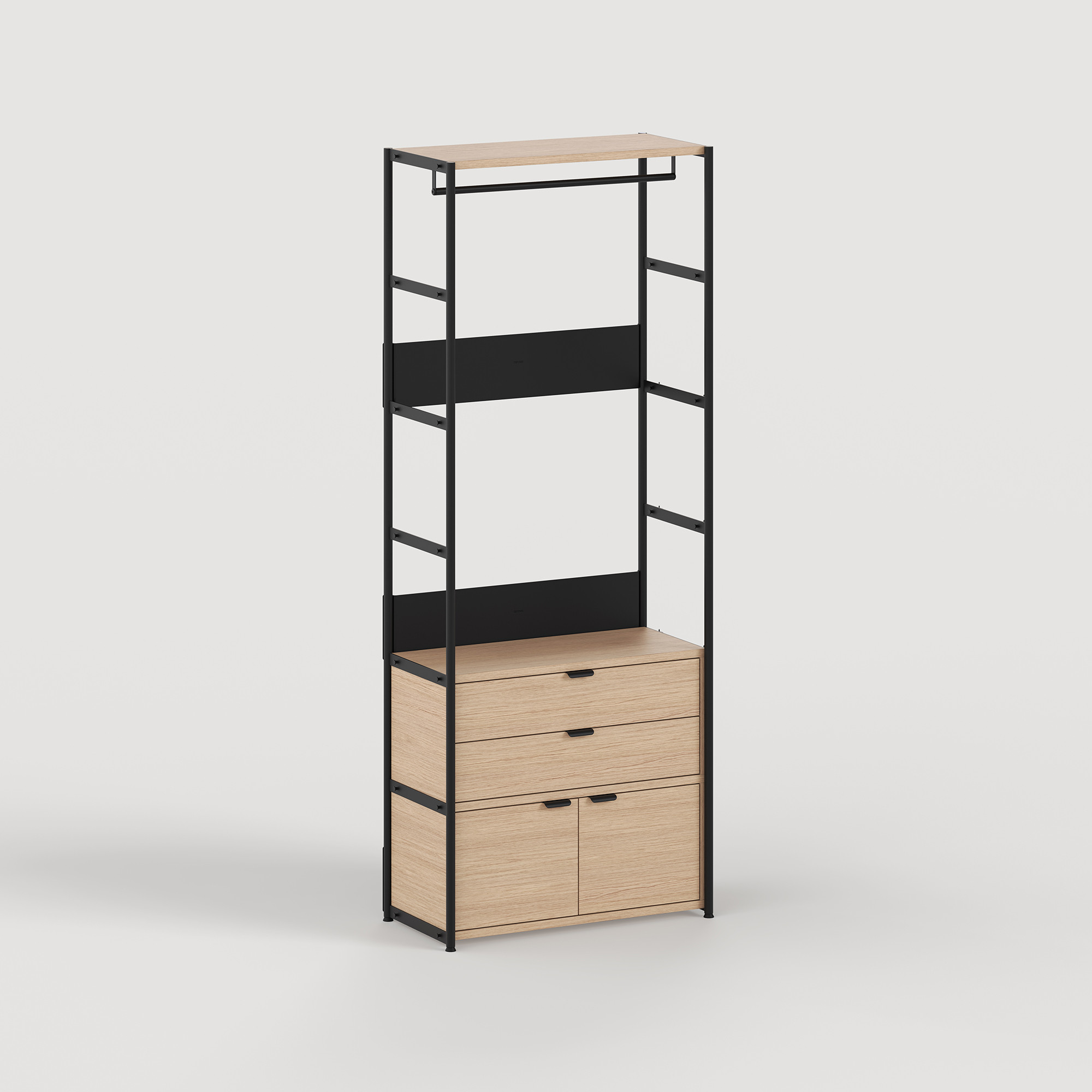 Penderie UNIT - H180 à 215 x L84cm - bois éco-certifié