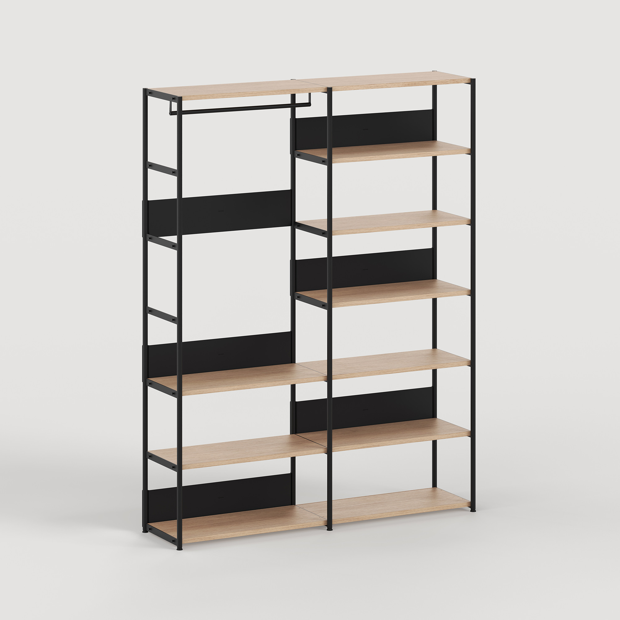 Penderie UNIT - H180 à 215 x L164cm - bois éco-certifié