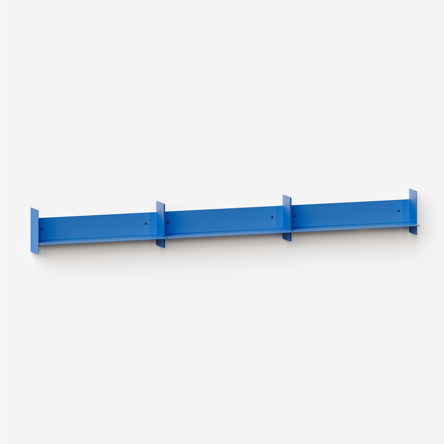 Set of 3 PLI steel wall shelves - 20 to 60cm