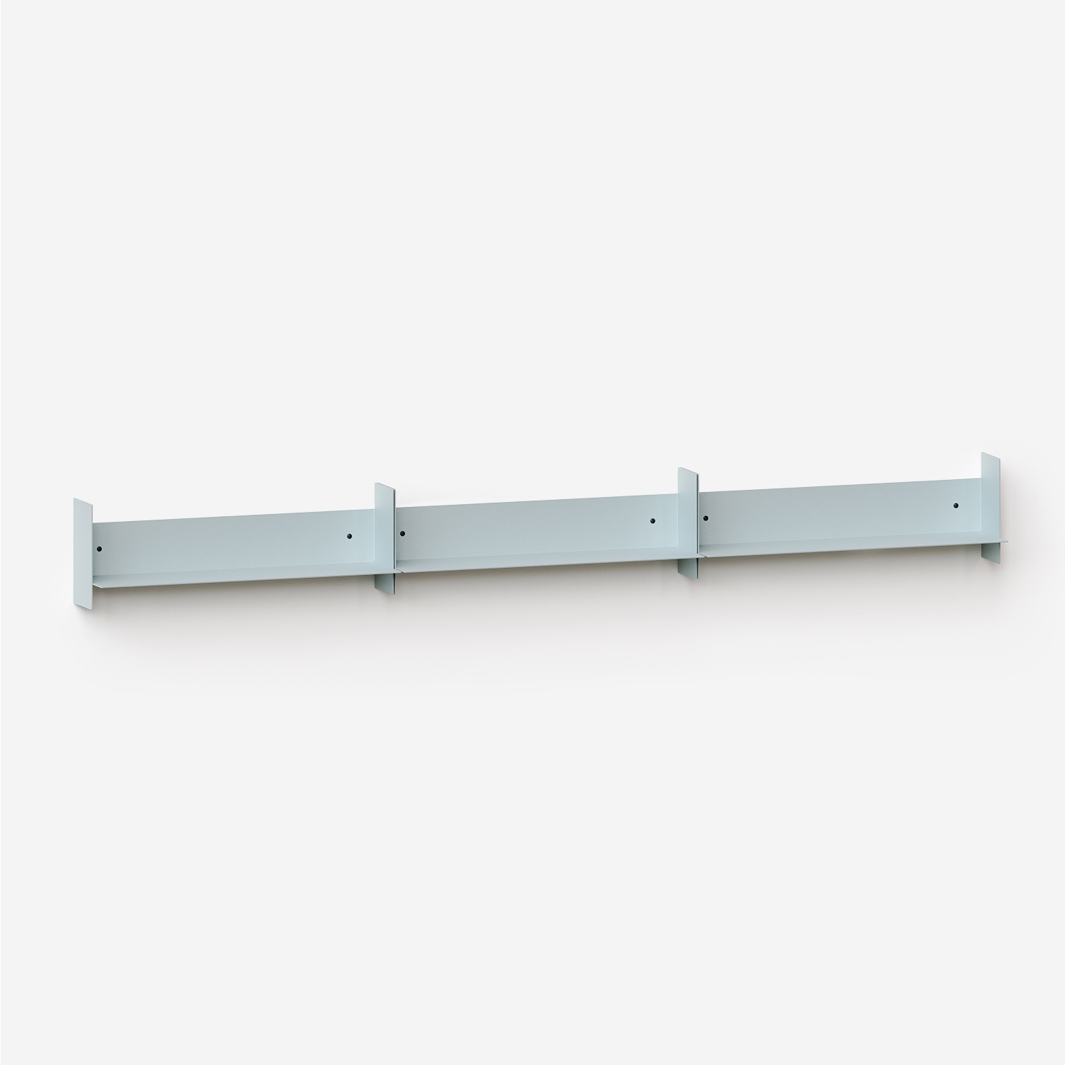 Set of 3 PLI steel wall shelves - 20 to 60cm