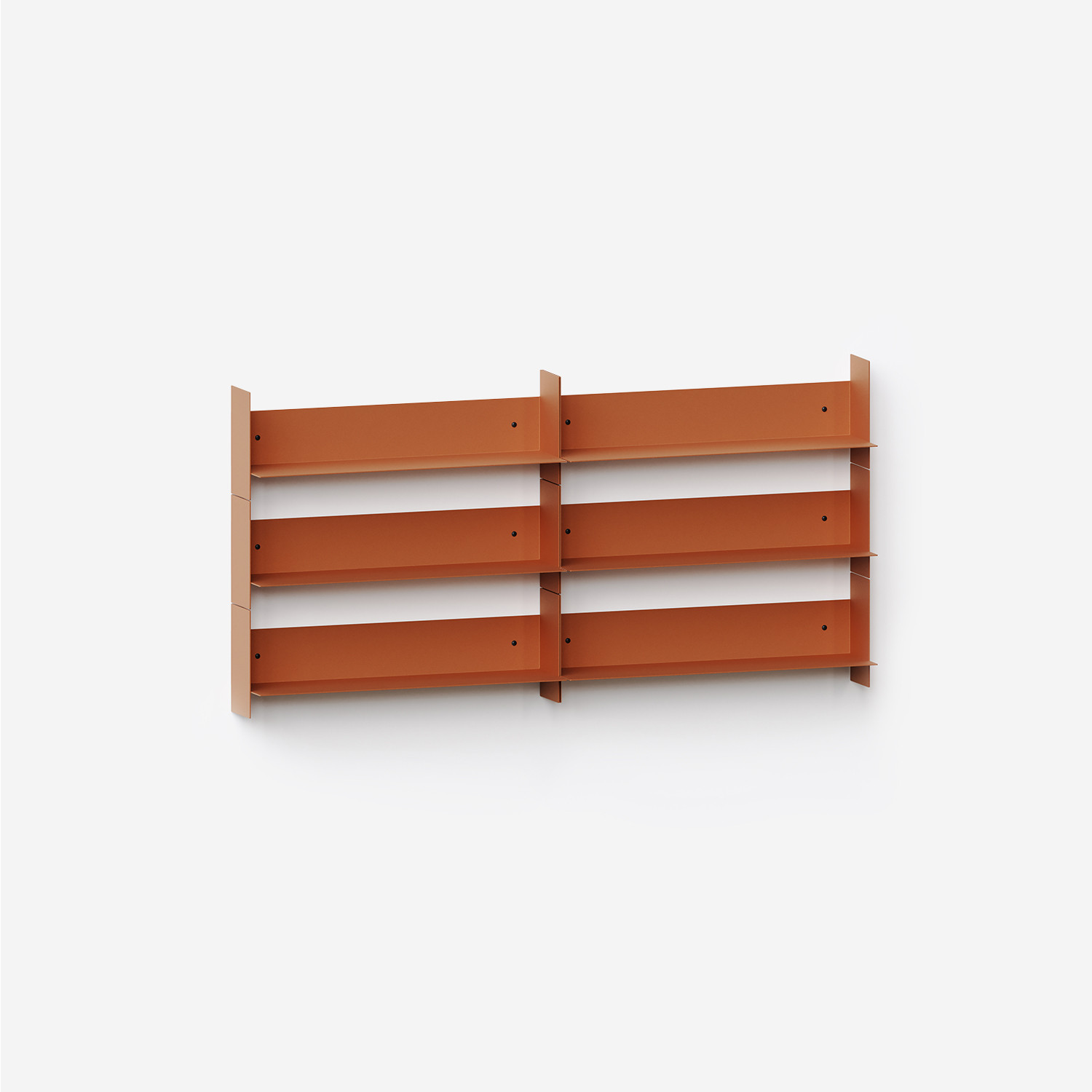 Wandbibilothek PLI aus Stahl - 30 bis 60cm