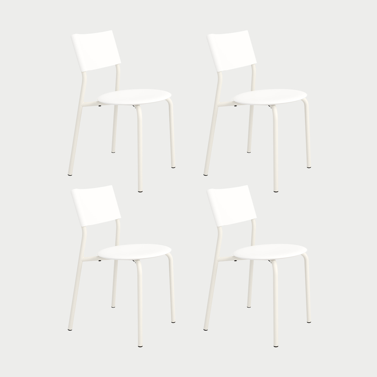 Lot de 4 chaises SSDr - plastique recyclé