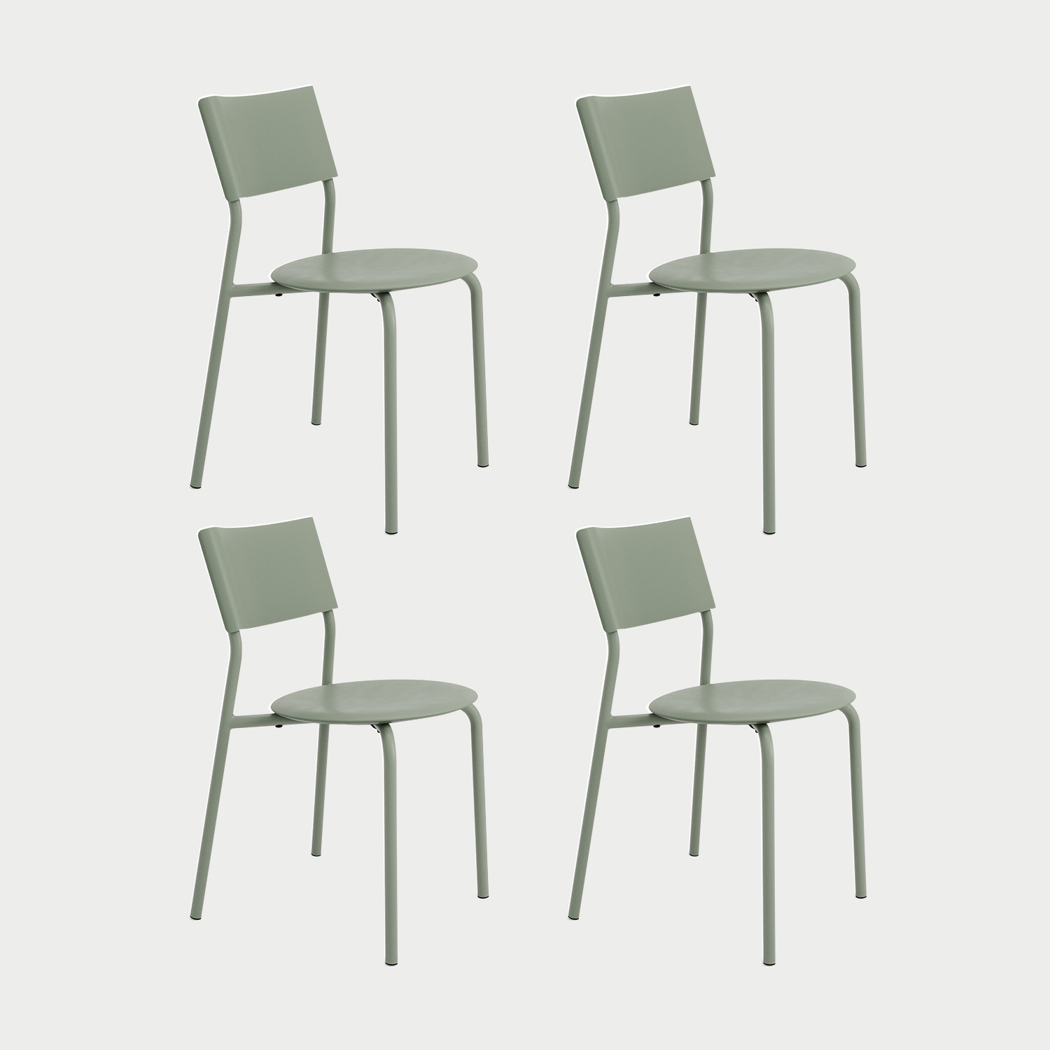 Lot de 4 chaises SSDr - plastique recyclé