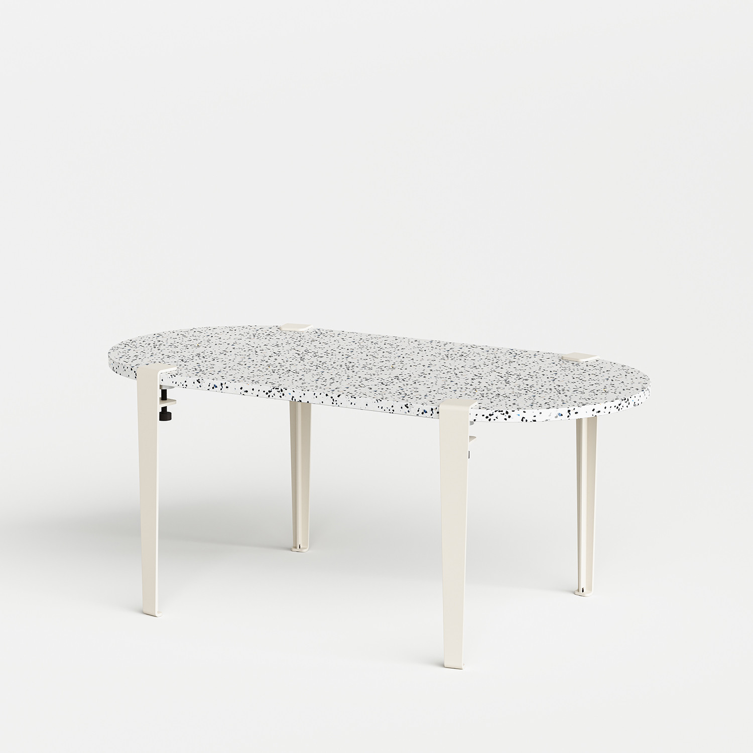 TIPTOE oblong coffee table 100x50cm - Macchiato recycled plastic