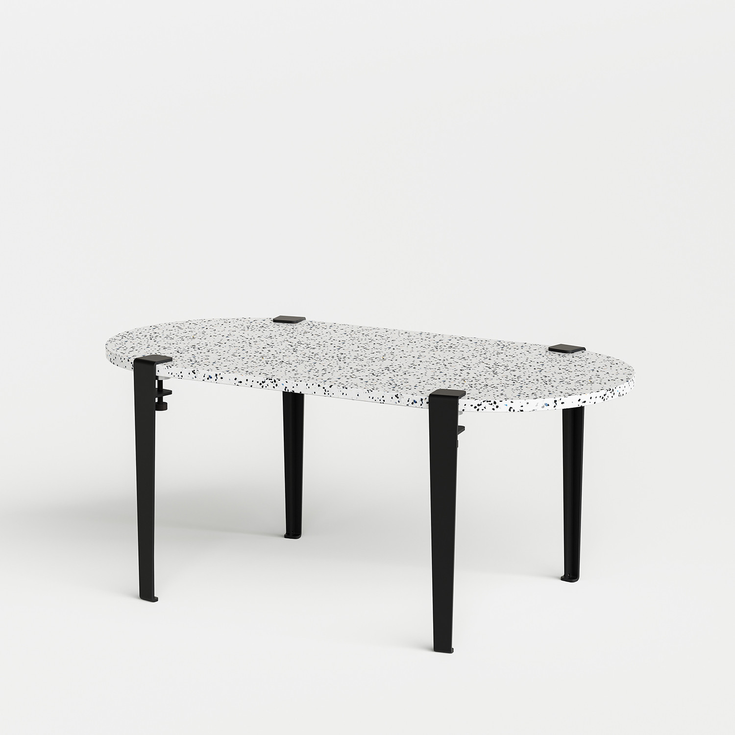 TIPTOE oblong coffee table 100x50cm - Macchiato recycled plastic