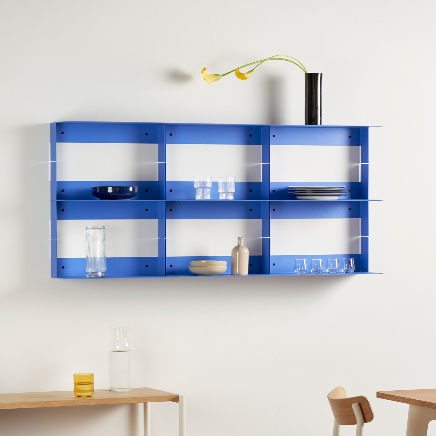 Tablette murale PLI en acier - 20 à 60cm