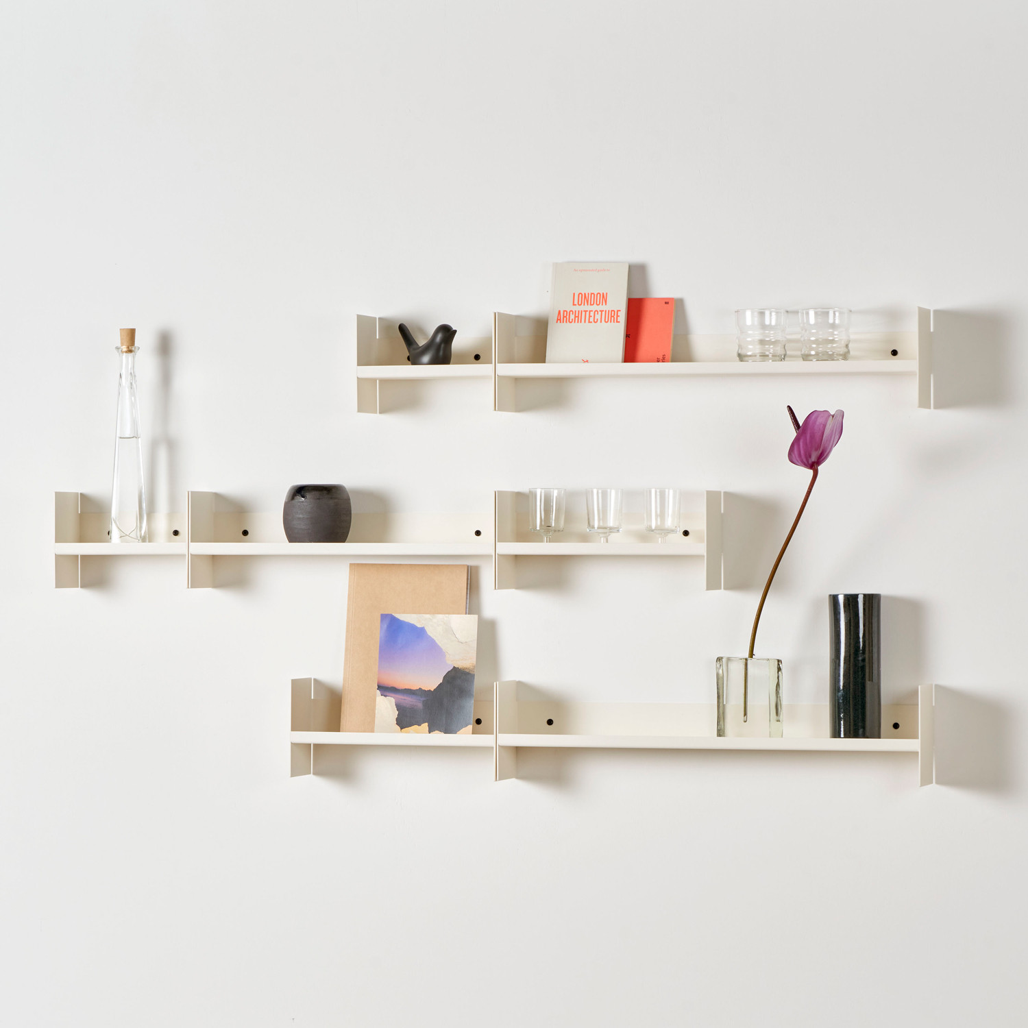 Etagère murale PLI Slim en acier - 20 à 60cm