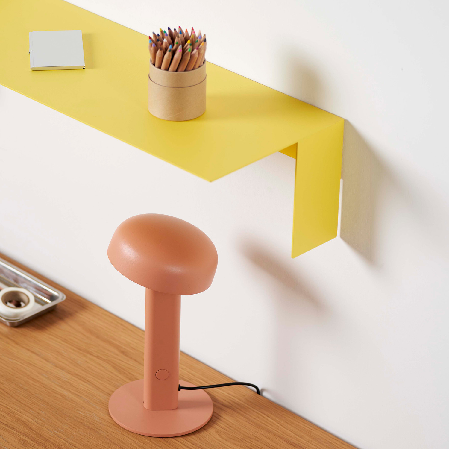 Tablette murale PLI en acier - 20 à 60cm