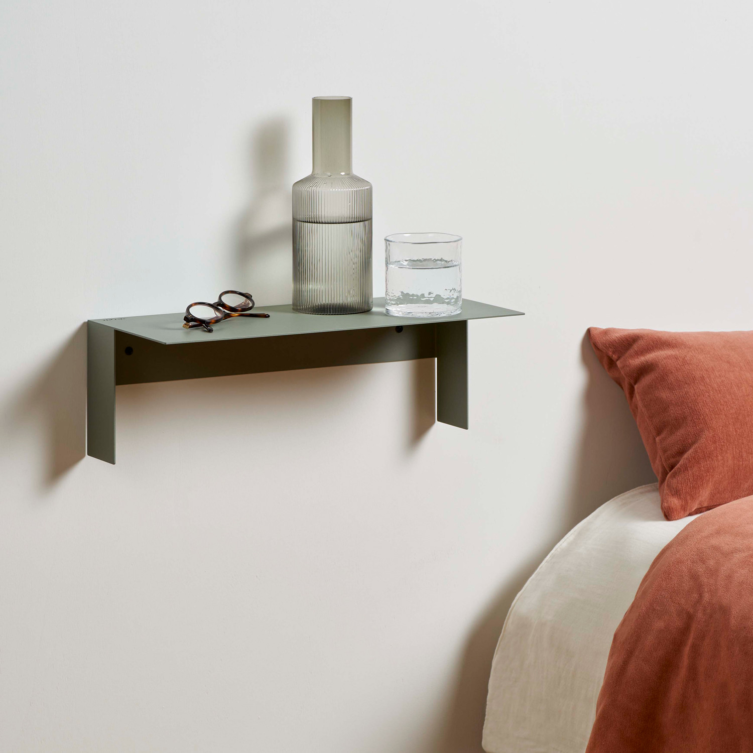 Tablette murale PLI en acier - 20 à 60cm