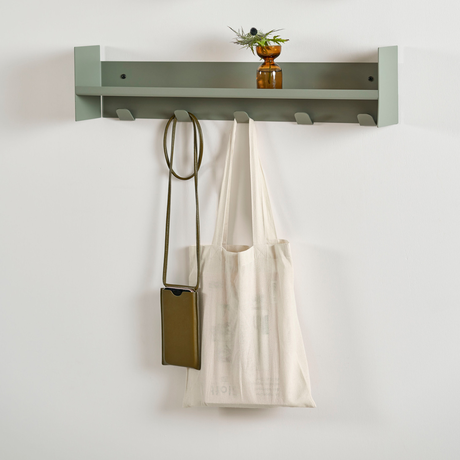 Etagère porte-manteau PLI Slim en acier - 20 à 60cm