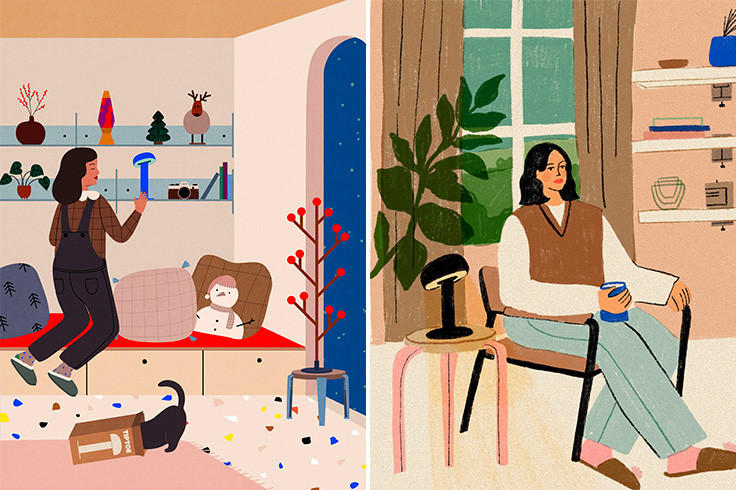 The Holiday Spirit Illustrated