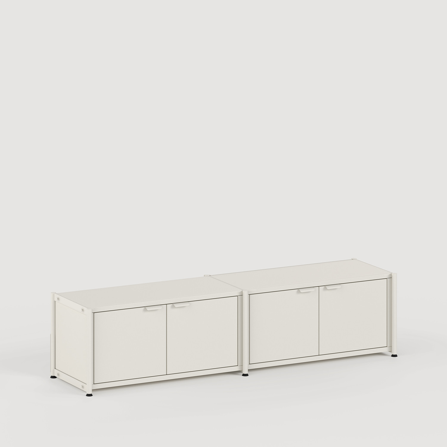 Regal UNIT - H40 bis 50 x B164cm - pulverbeschichteter Stahl