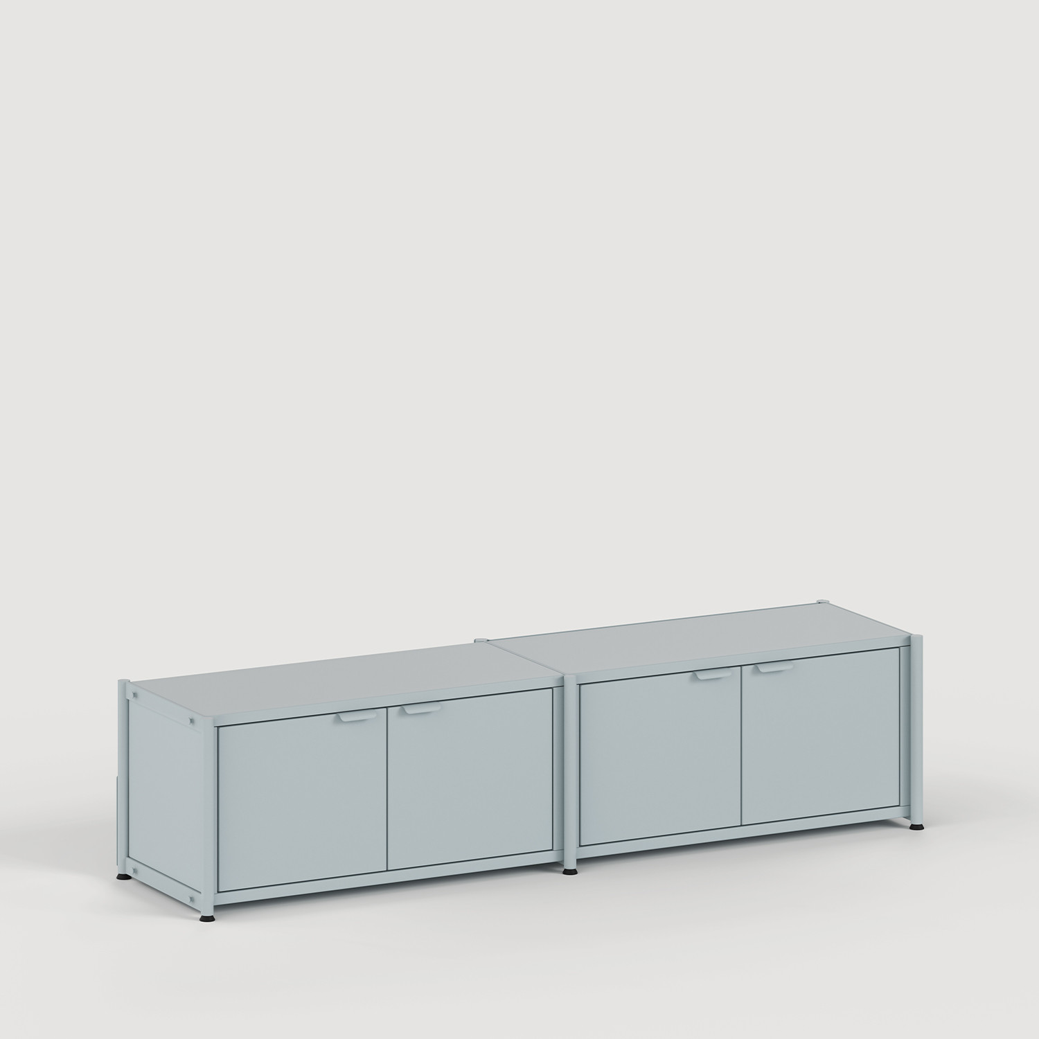 Regal UNIT - H40 bis 50 x B164cm - pulverbeschichteter Stahl